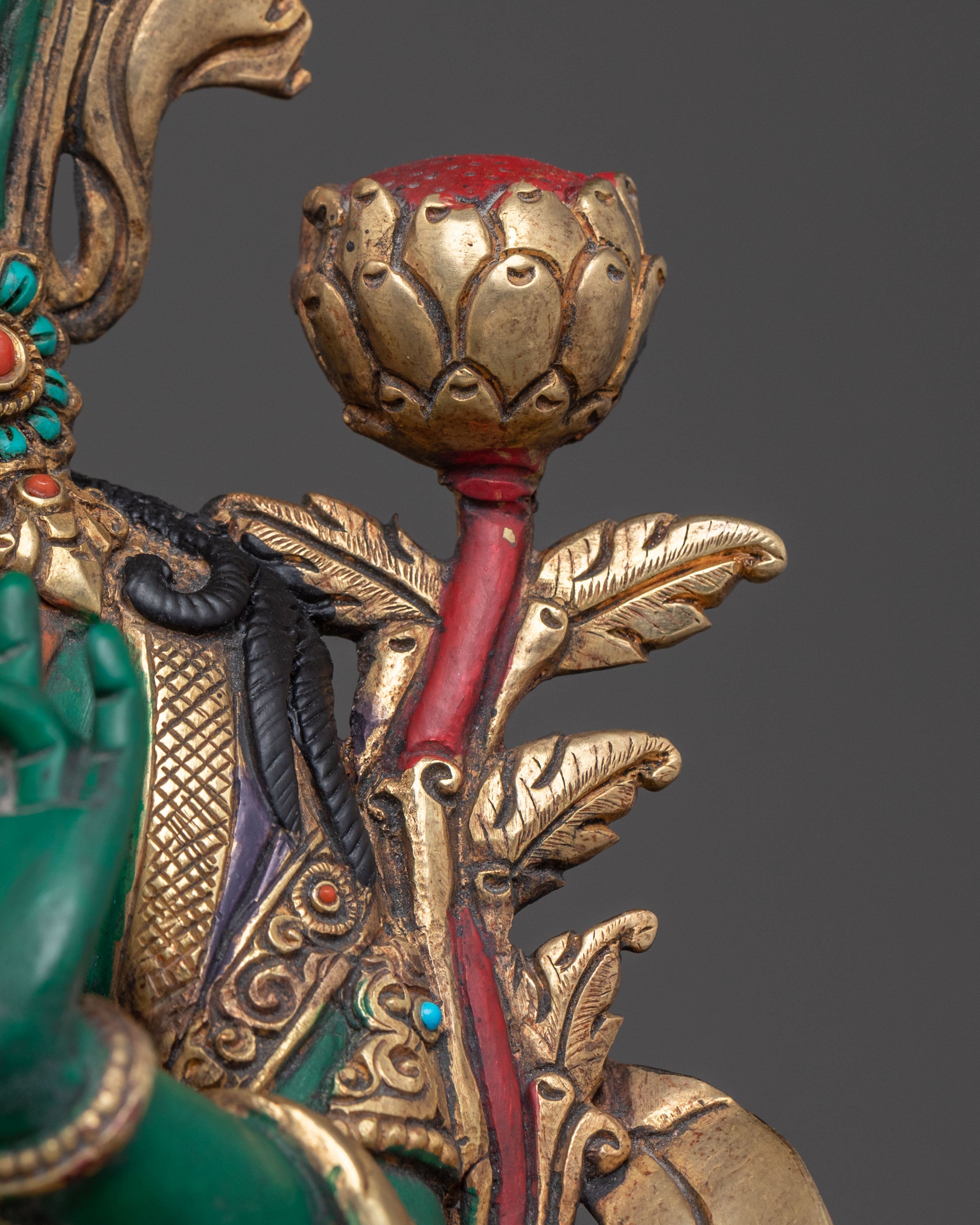 Divine Green Tara Sculpture | Goddess of Compassion & Protection