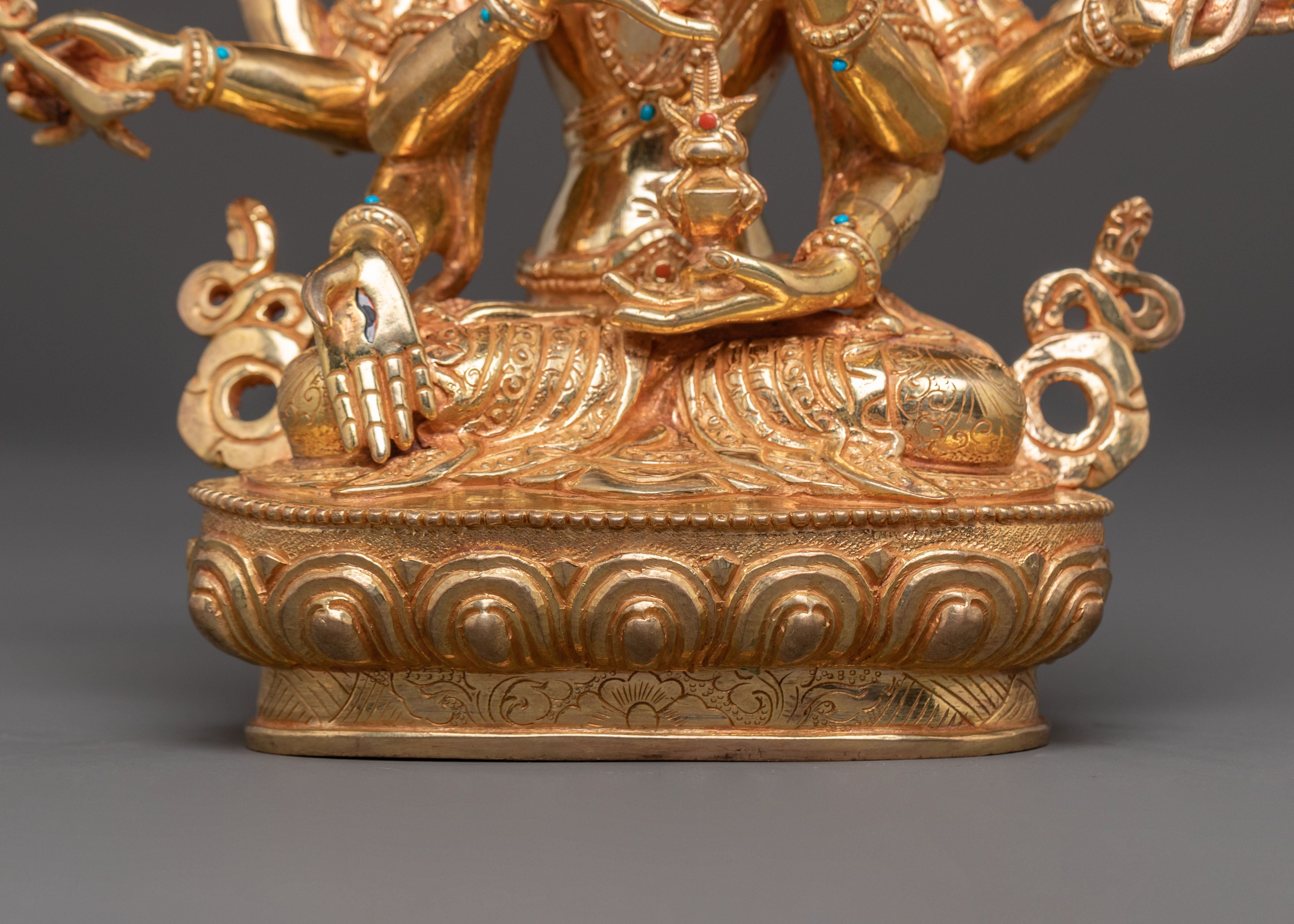 Three Face Nagyalma Statue | Tibetan Longevity Goddess