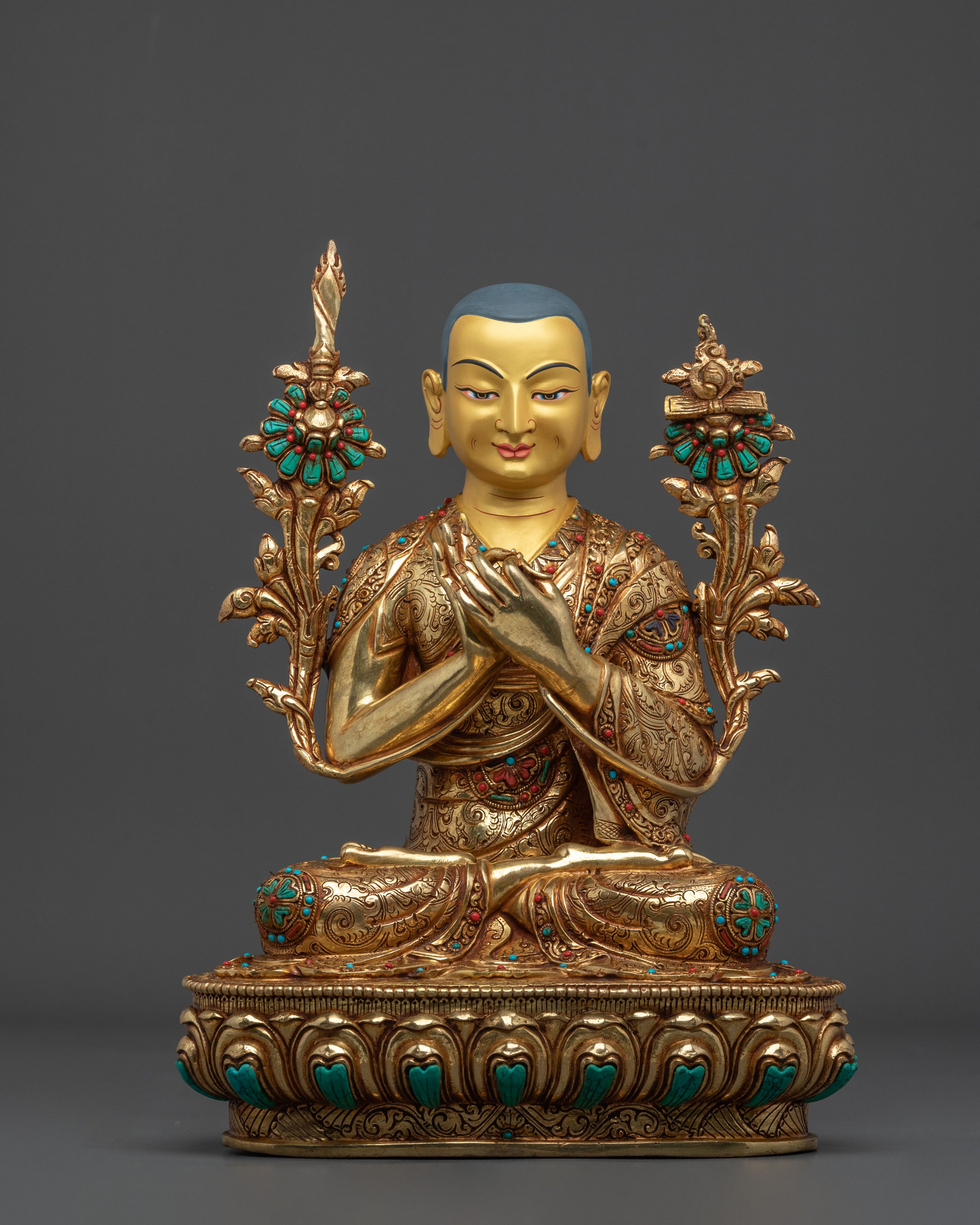 Tsongkhapa Handmade Statue: Master of Tibetan Buddhism