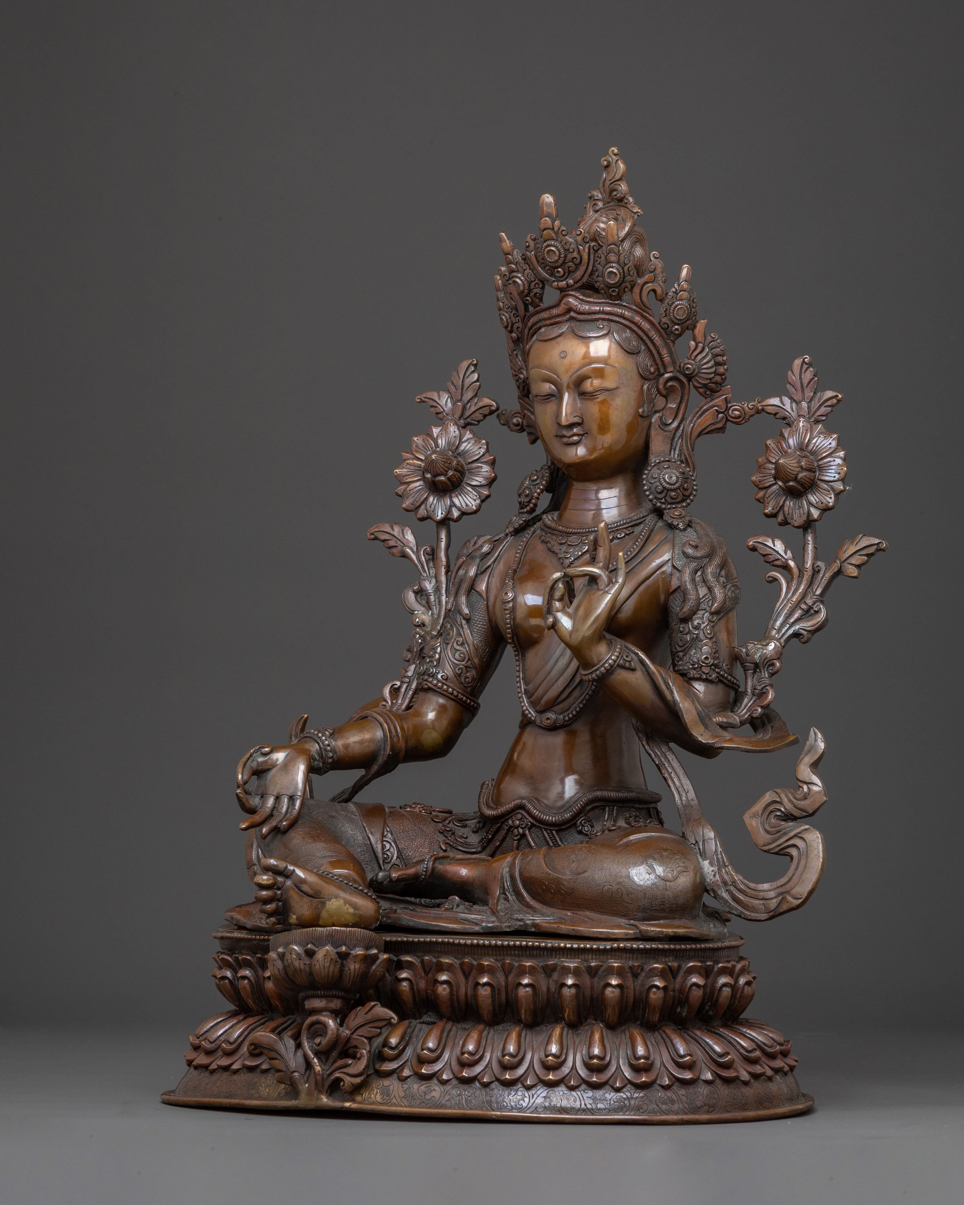 Compassion Green Tara Statue | Altar Decor