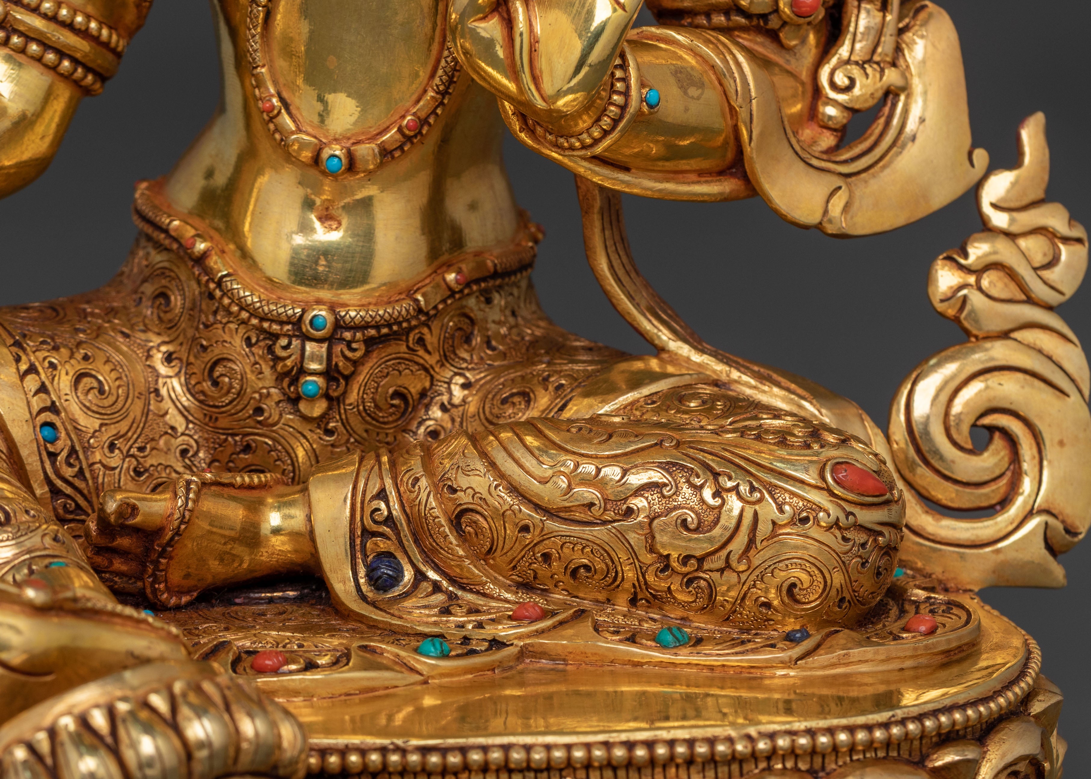 Green Tara Statue for Spiritual Decor | Goddess of Compassion