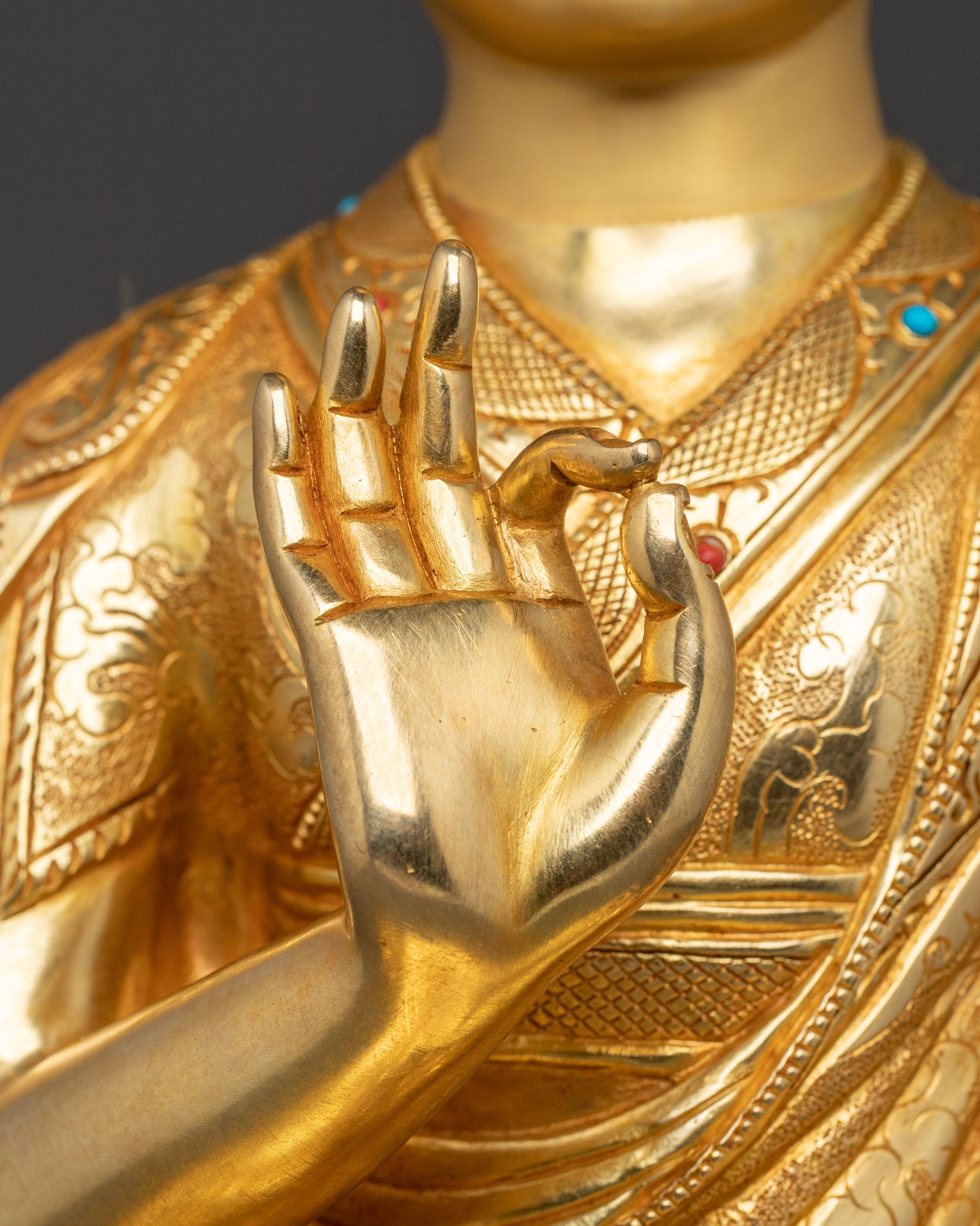 Disciples of Tsongkhapa Statue | Tibetan Buddhist Master Sculpture