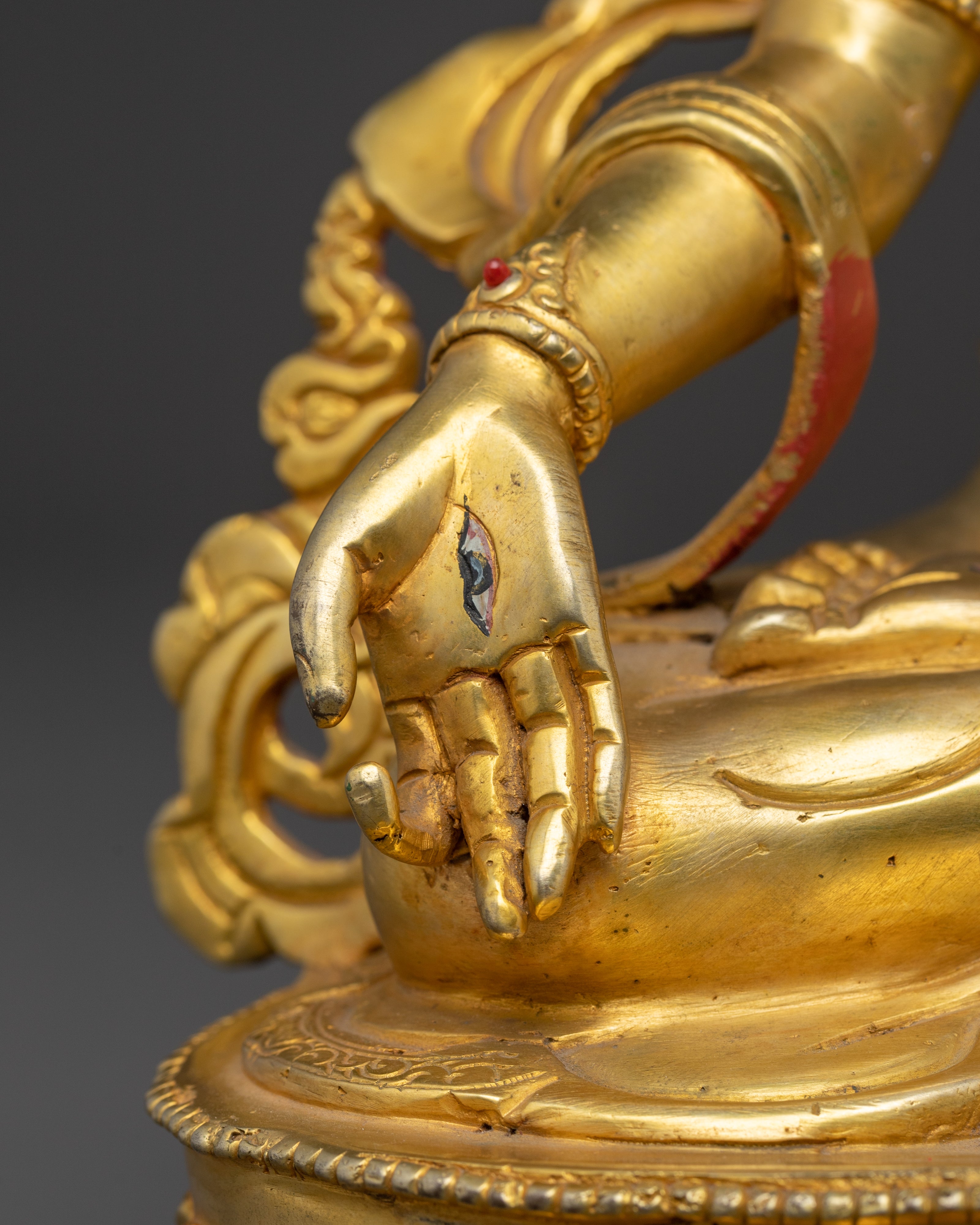 White Tara Statue: Compassion and Long Life | Gold Gilded Nepali Art