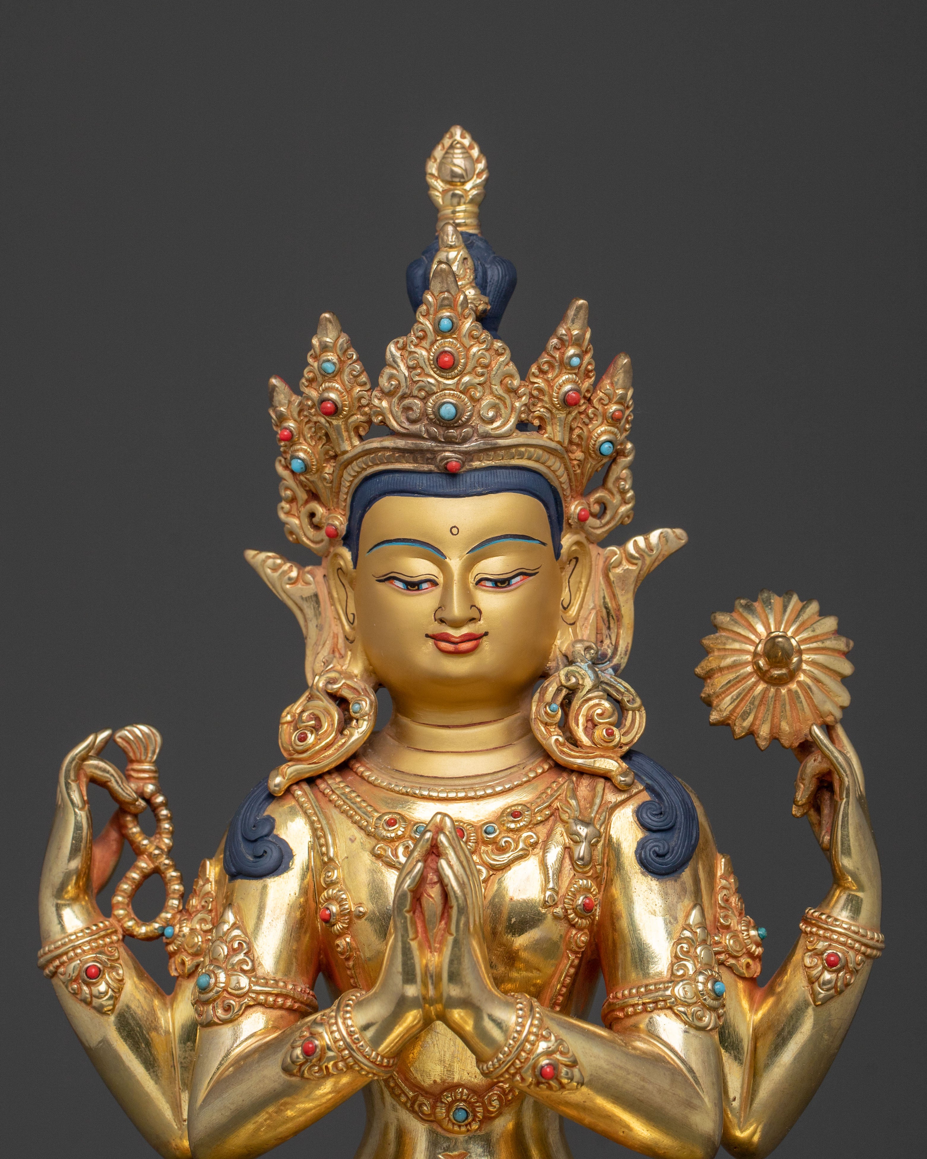 Bodhisattva Chenrezig Statue | Made in Nepal