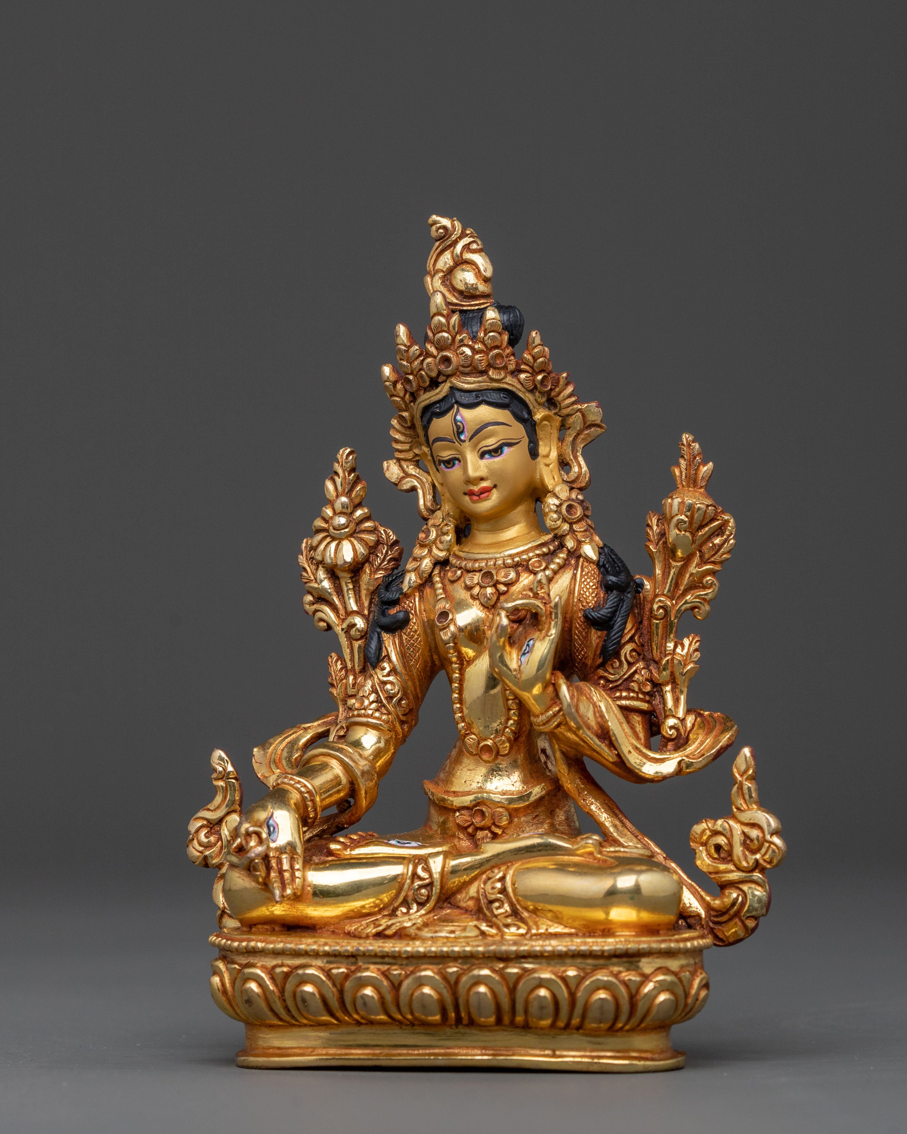 Handcrafted White Tara Statue | Healing Compassion