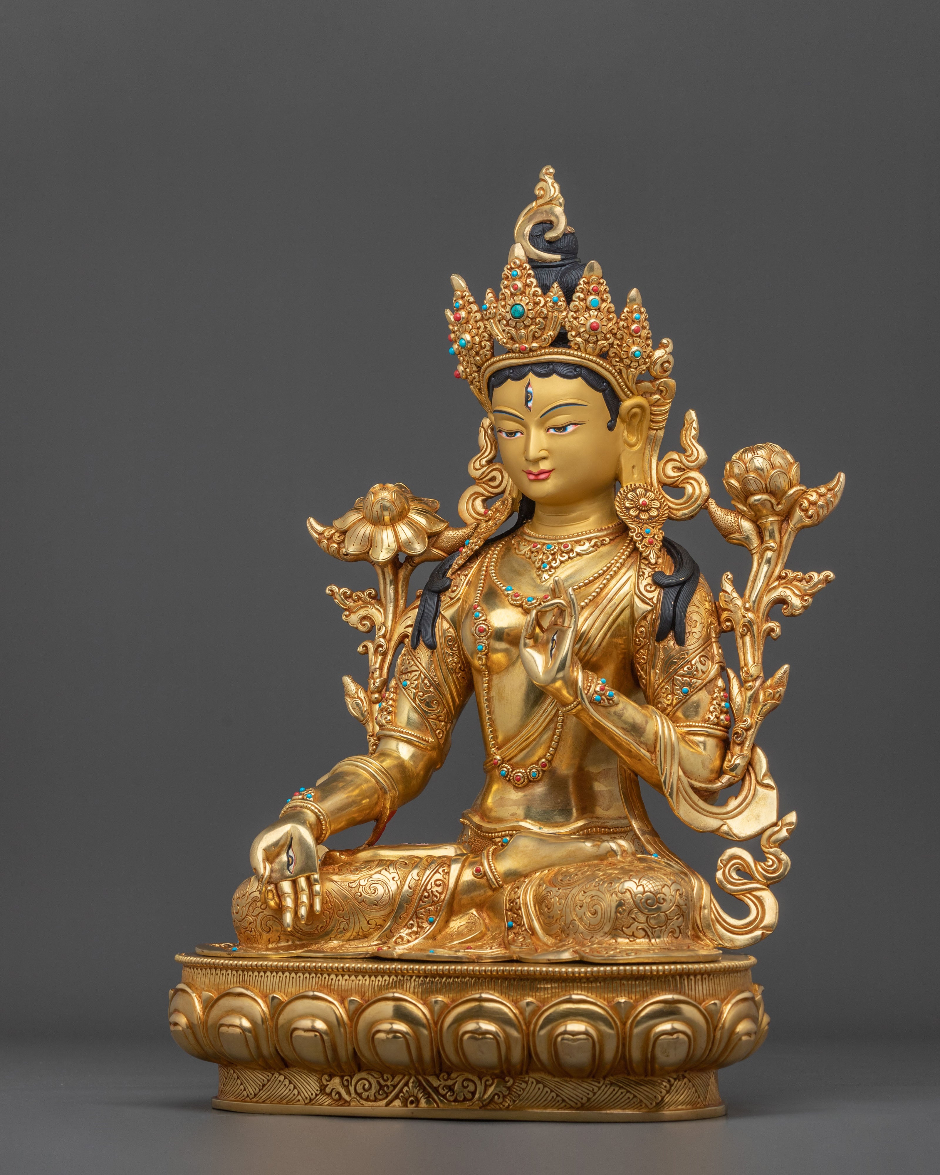 White Tara Spiritual Statue | Sapta Lochani Tara