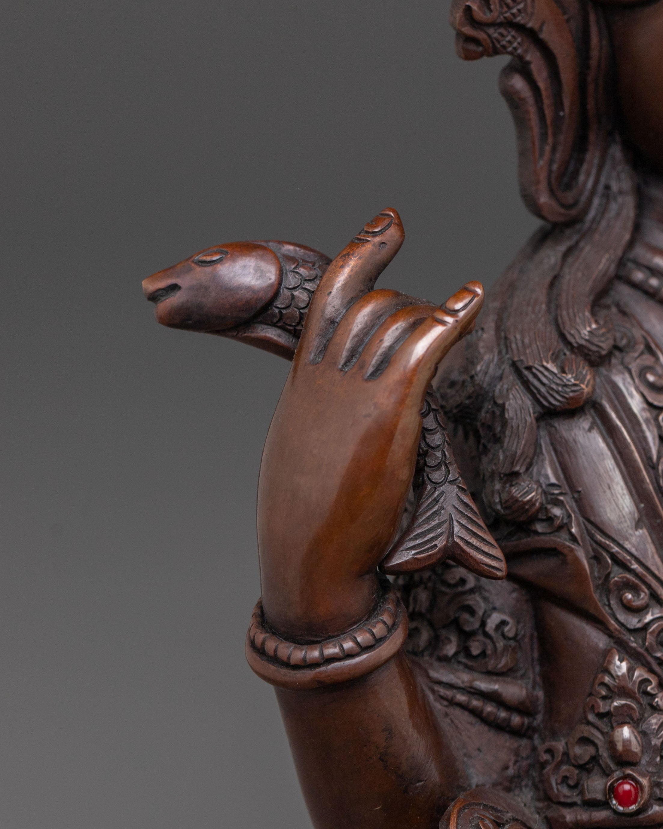 Guardian Varahi Statue | Oxidized Copper Sculpture