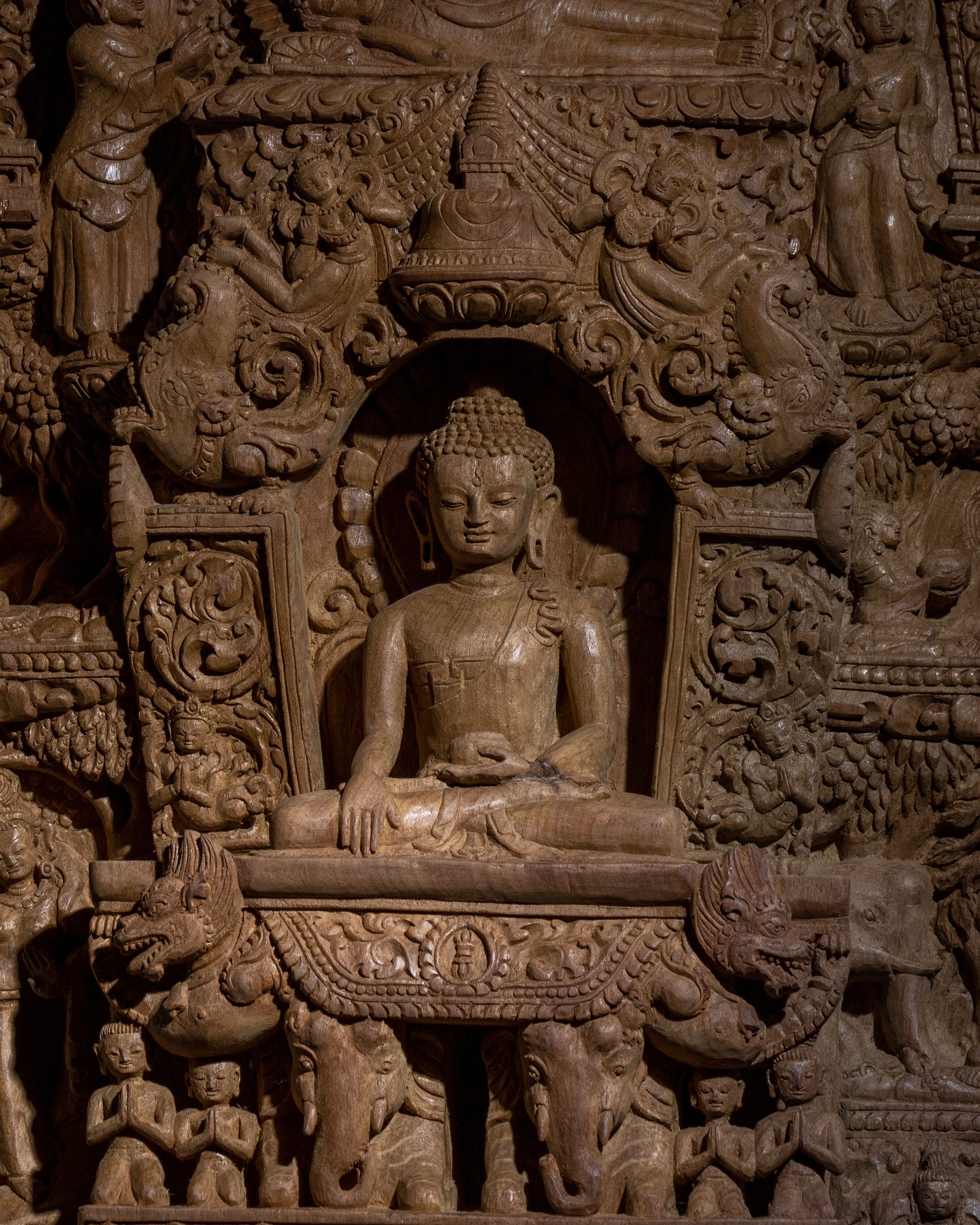 Shakyamuni Buddha Spiritual Statue | Wooden Body