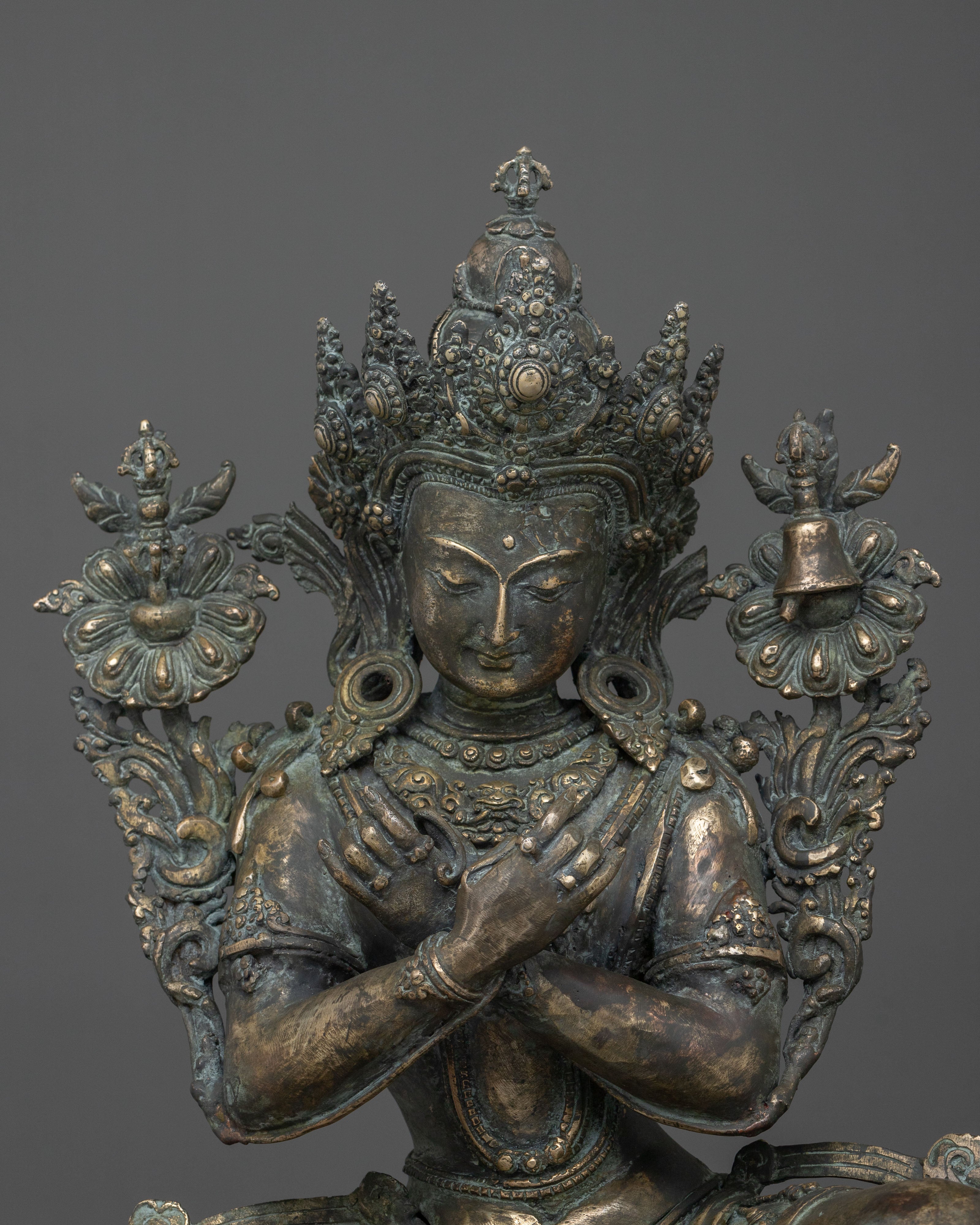 Vajradhara Copper Sculpture | Bronze Figurine of Wisdom