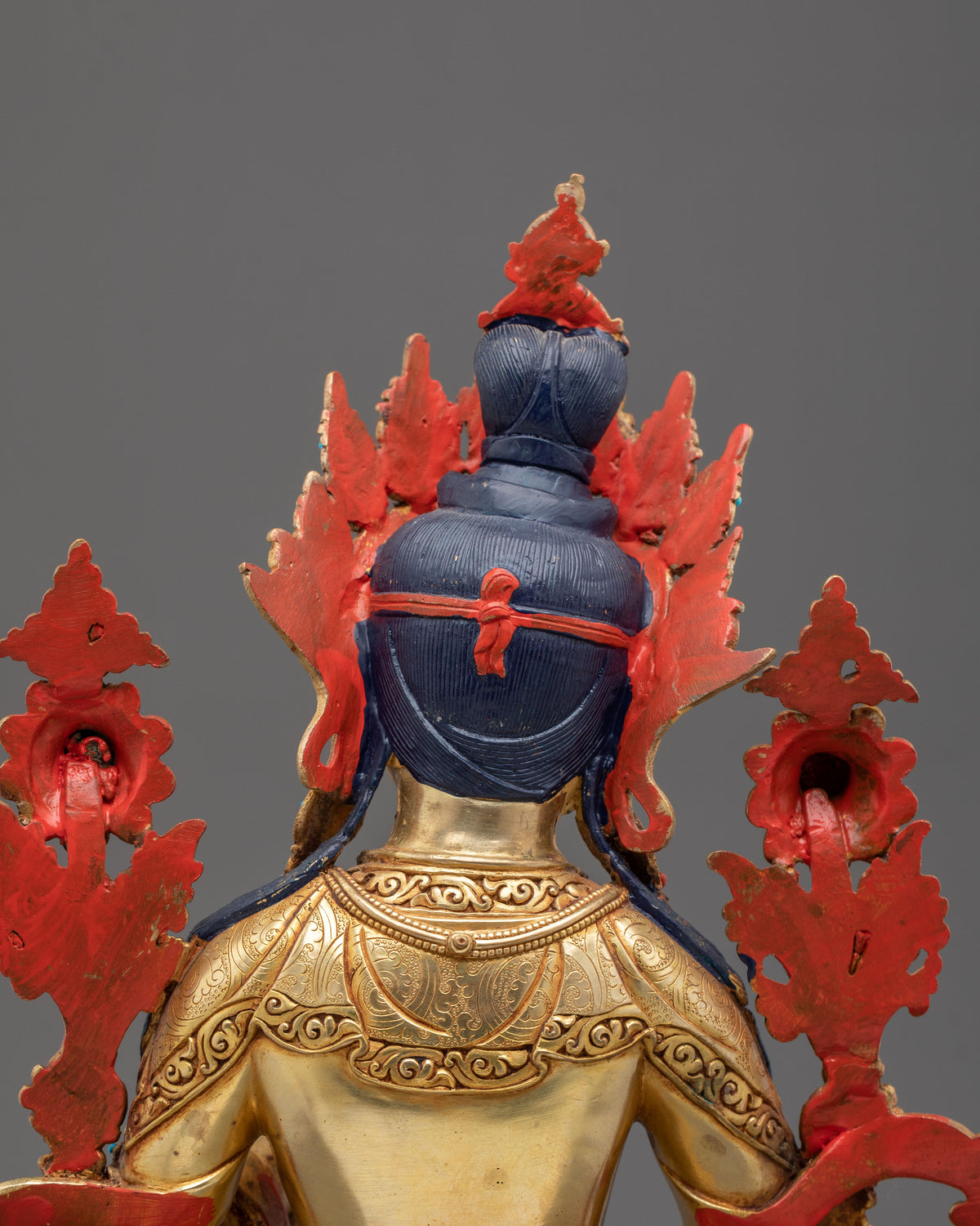 Green Tara Golden Statue | Handcrafted Buddhist Figurine