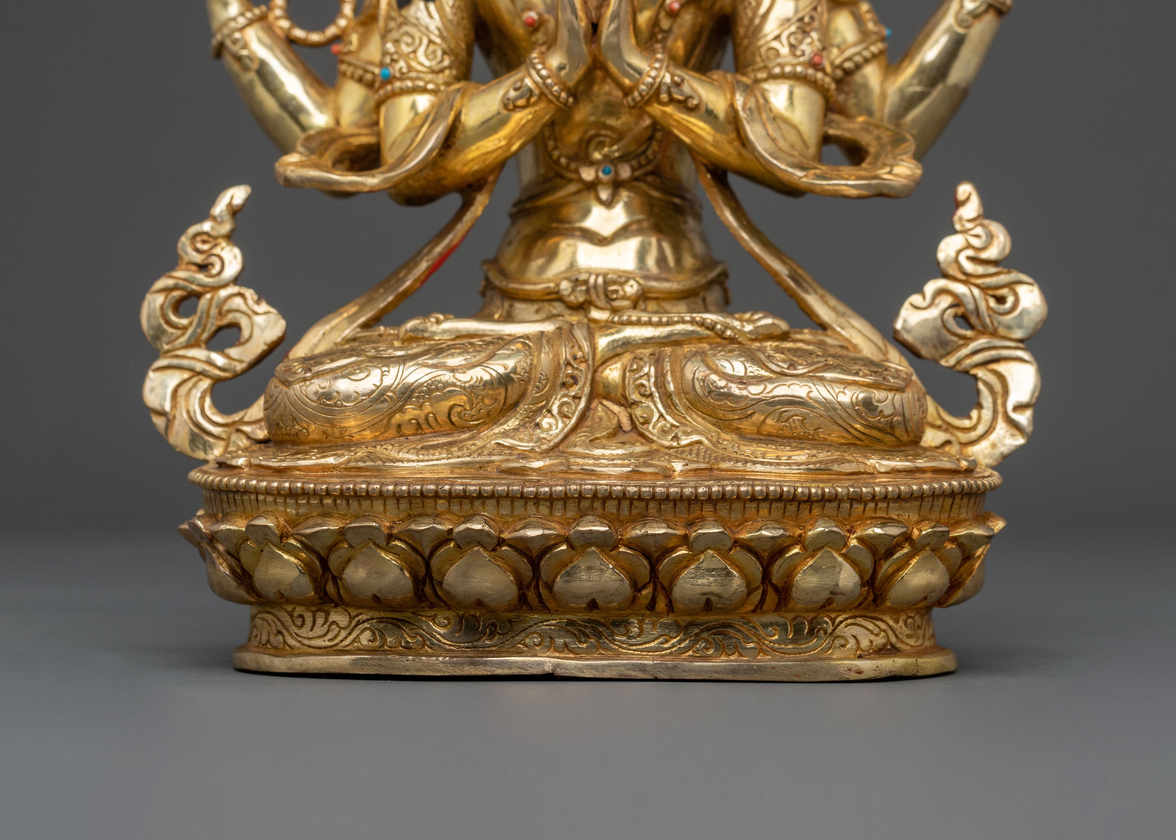 Four-Armed Chenrezig Statue | Home Decor