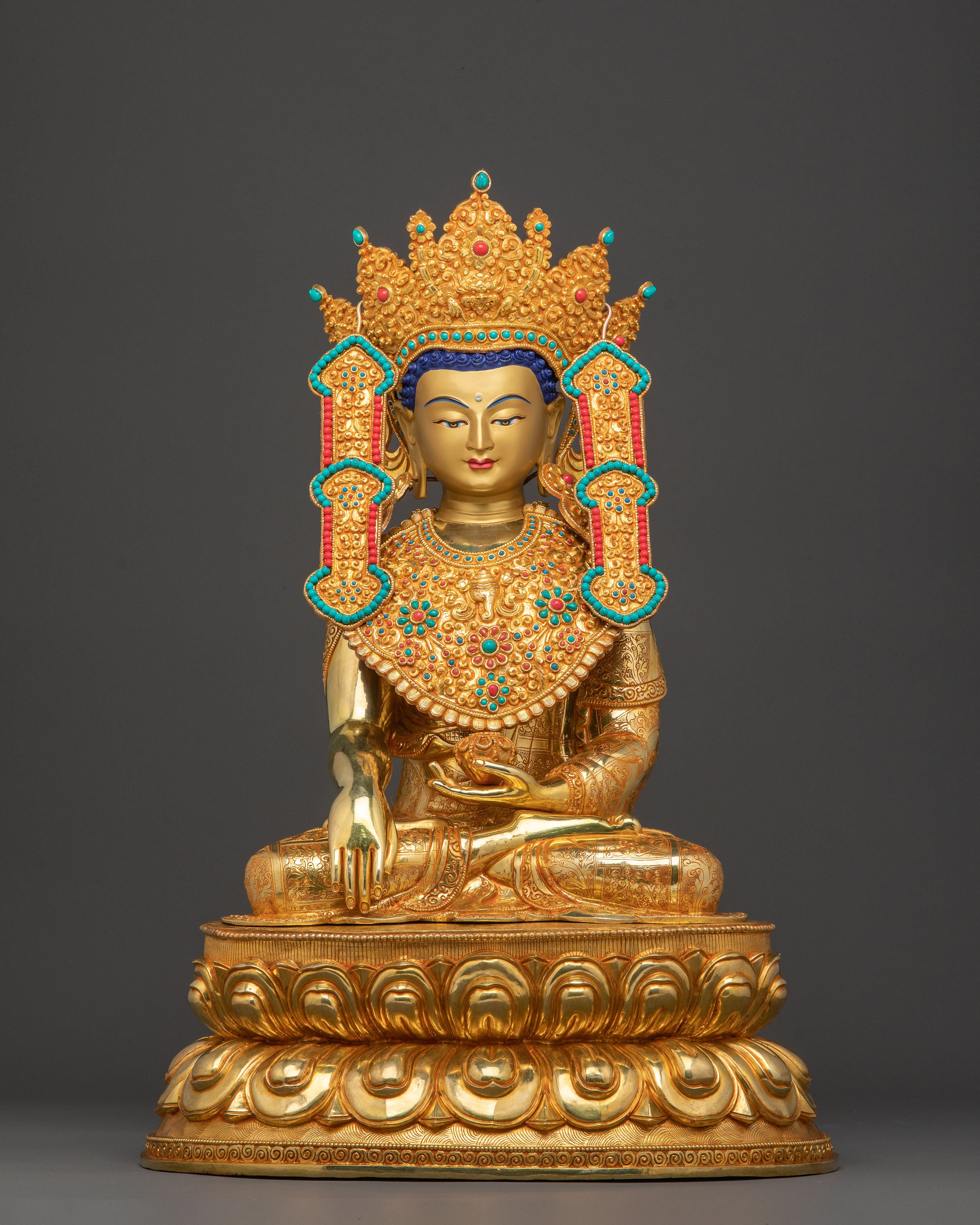 Crown Shakyamuni Buddha Statue