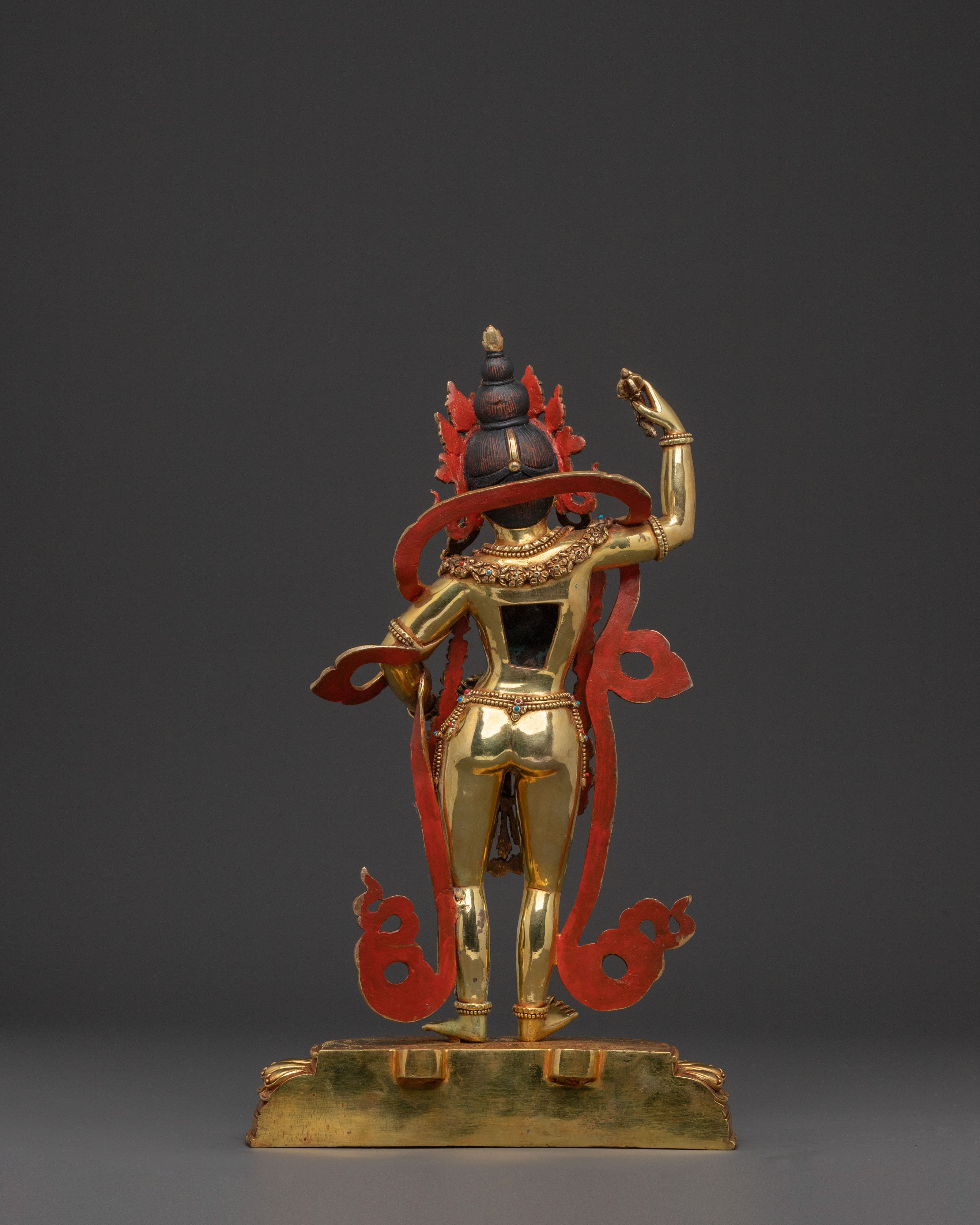 Yeshe Tsogyal 24k Gold Gilded Statue | Home Decor