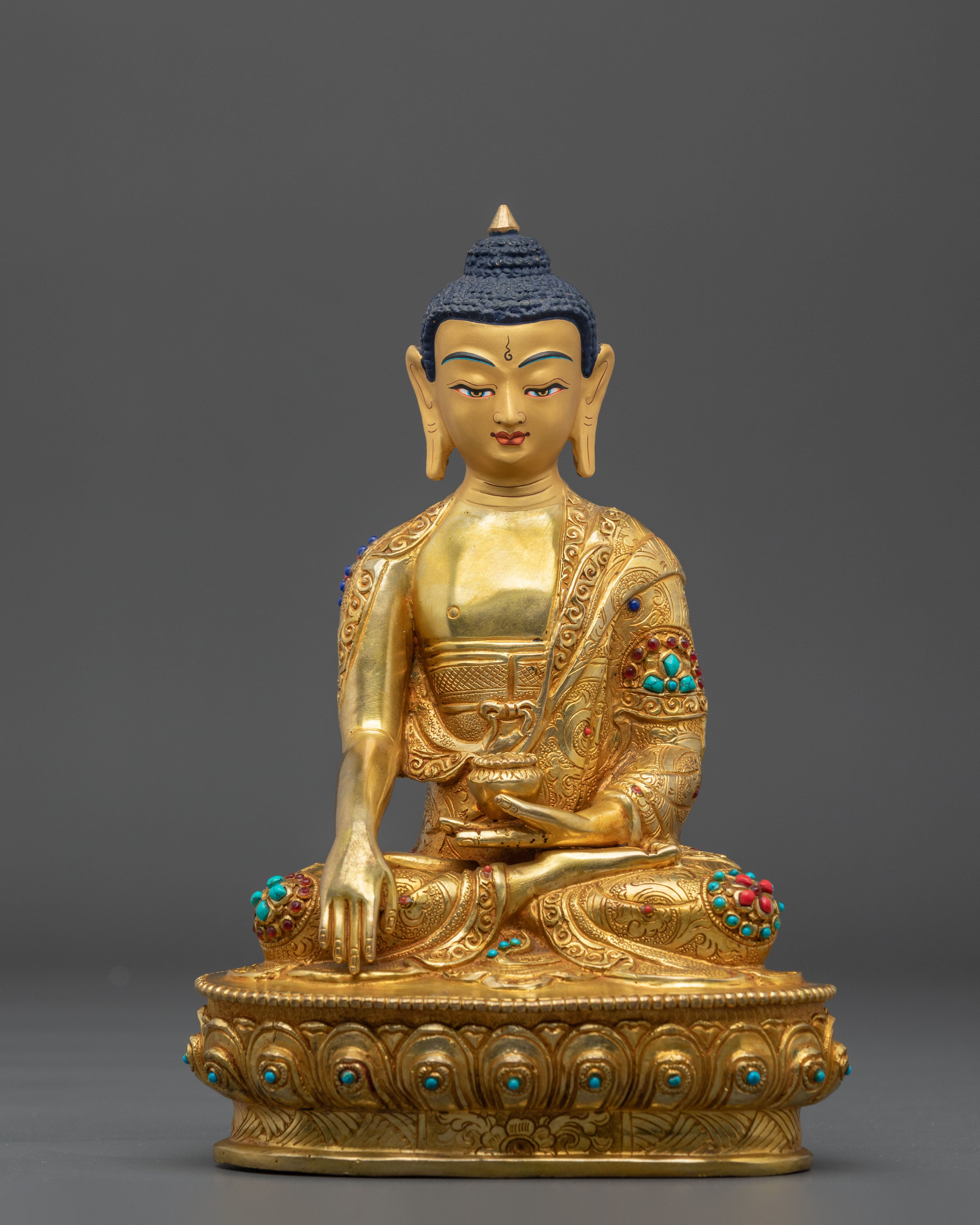 Traditional Shakyamuni Buddha Statue | Buddhist Altar Figure
