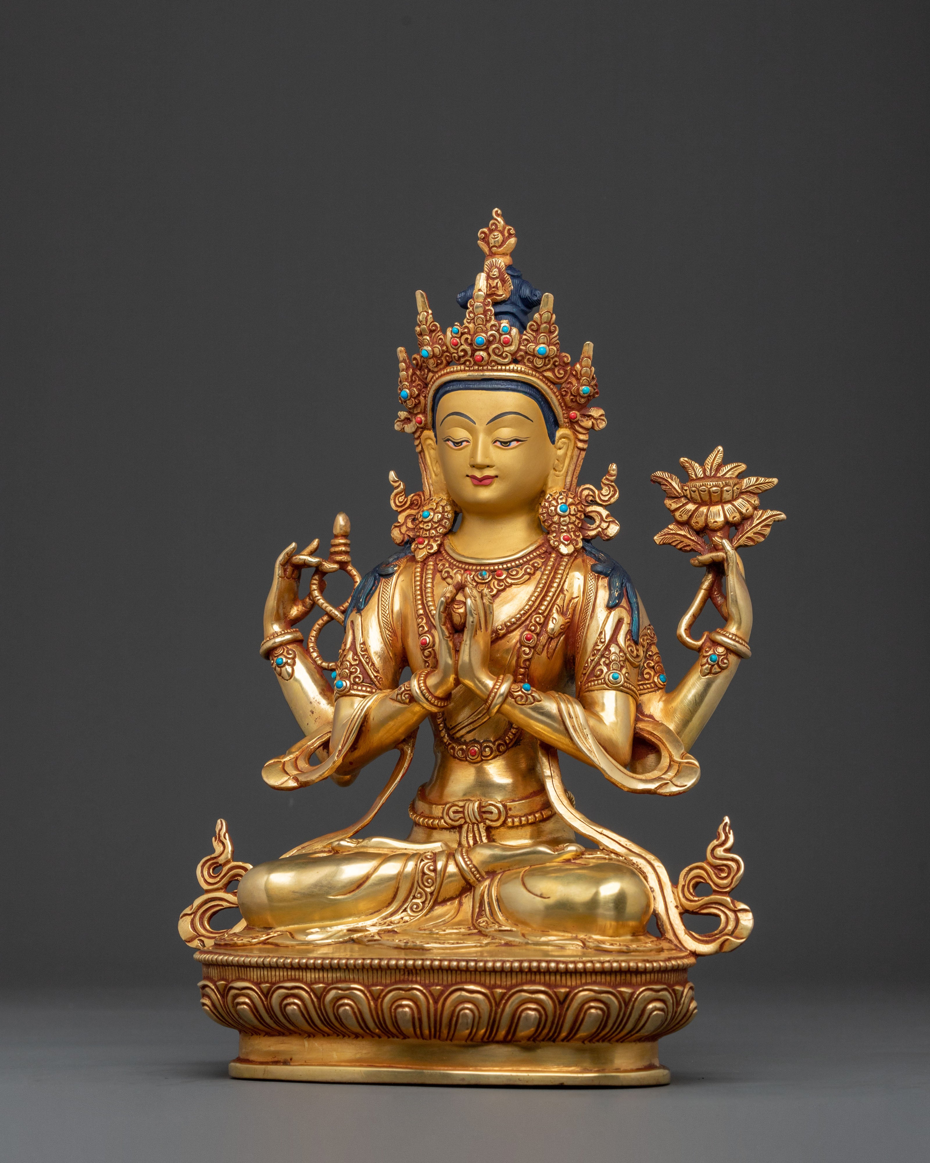 Chenrezig Spiritual Statue | Altar Home Decor