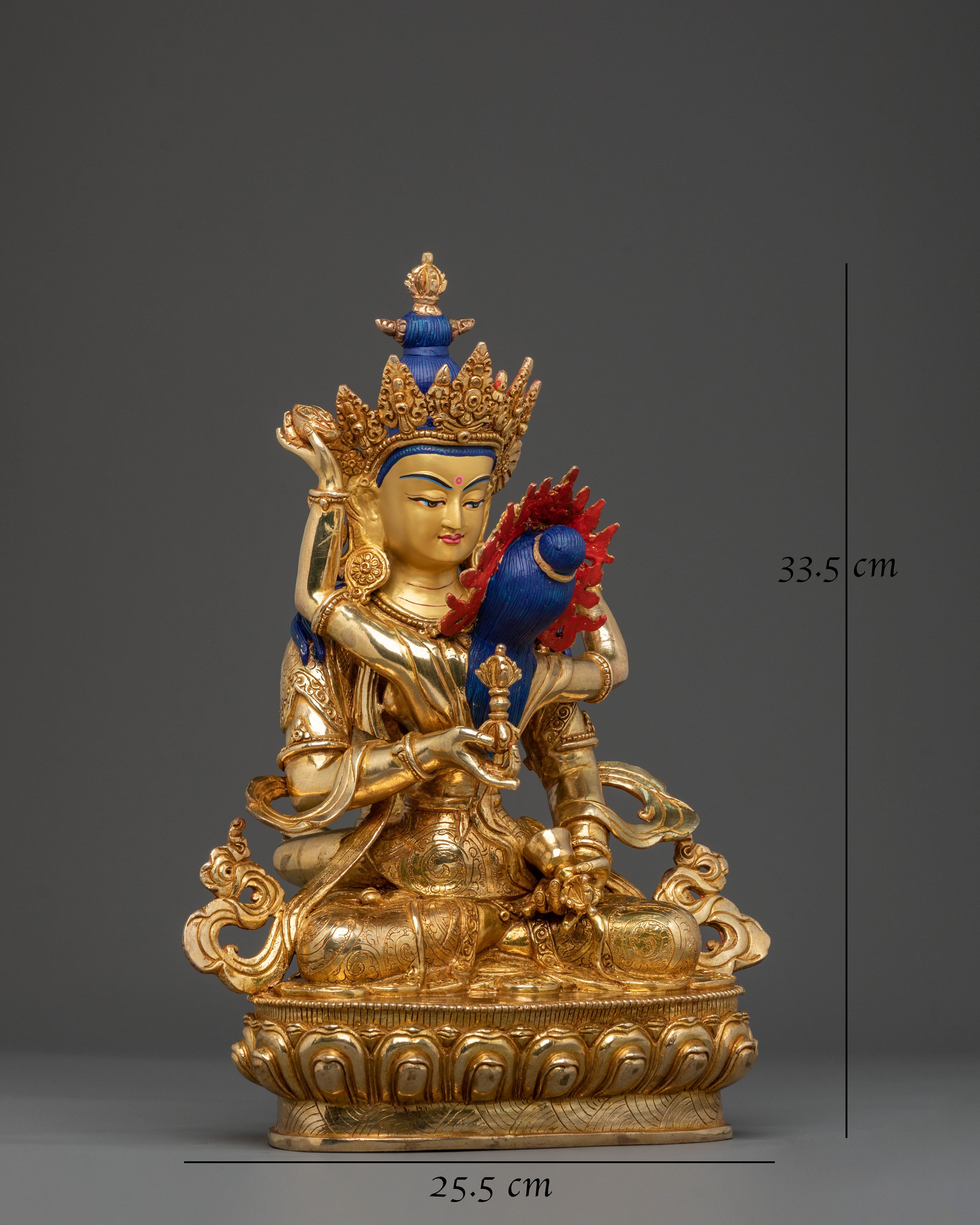Handmade Statue of Vajrasattva with Vajragarvi | Deities of Purification