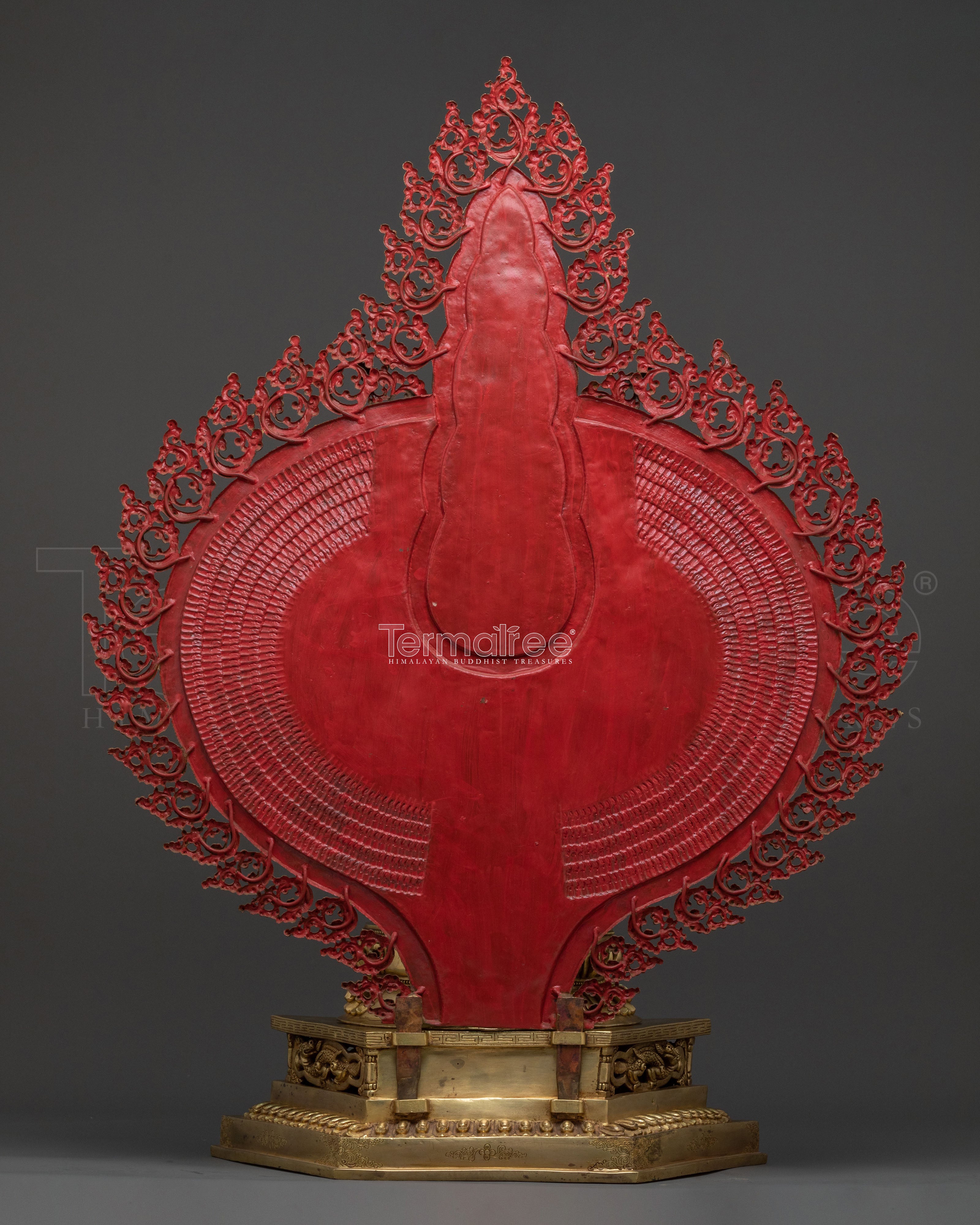 Majestic 1000 Armed Chenrezig Statue in 24K Gold Gilded Copper