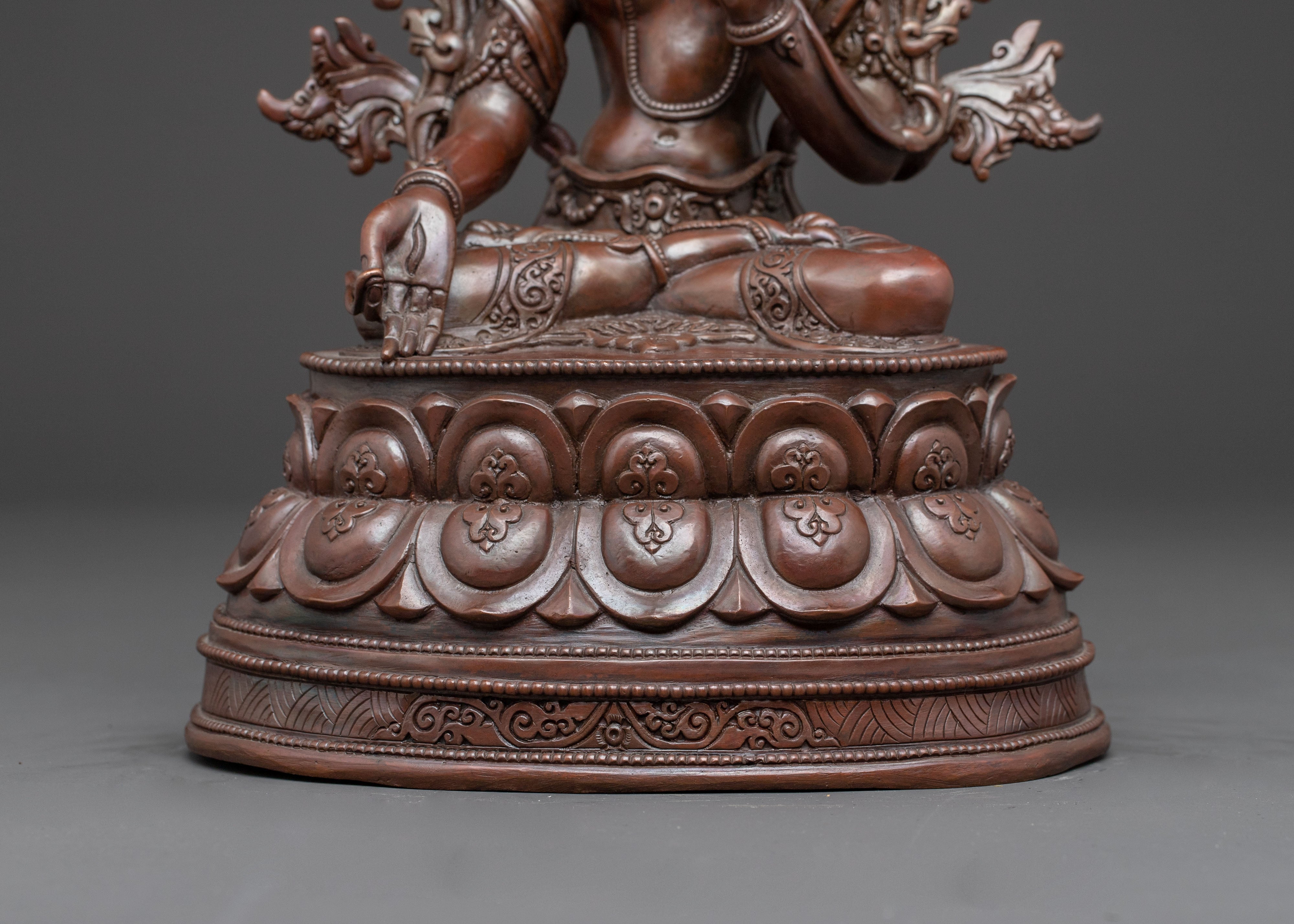 White Tara Handmade Sculpture | Goddess of Healing and Longevity