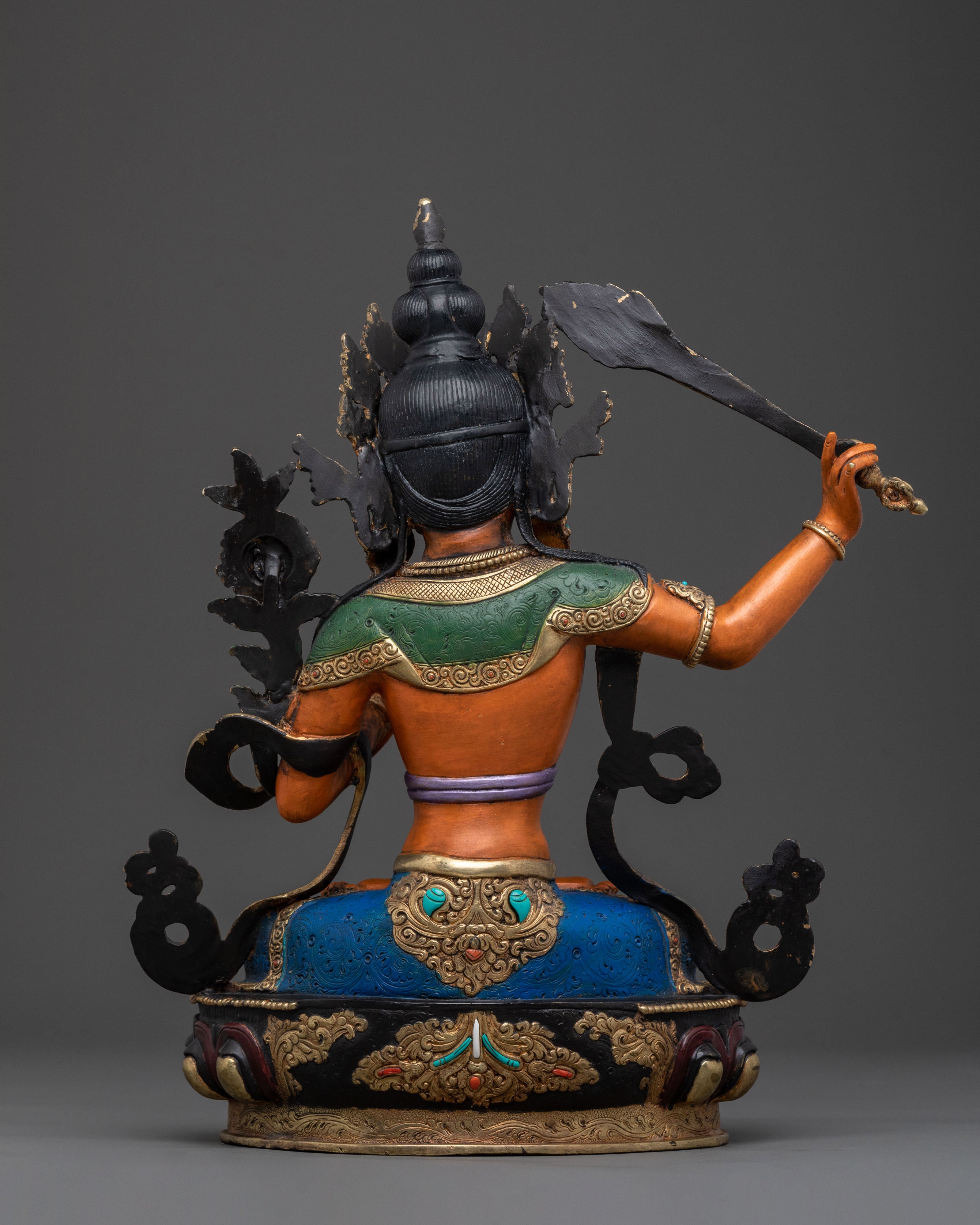 Tibetan Bodhisattva Manjushri Wisdom Statue