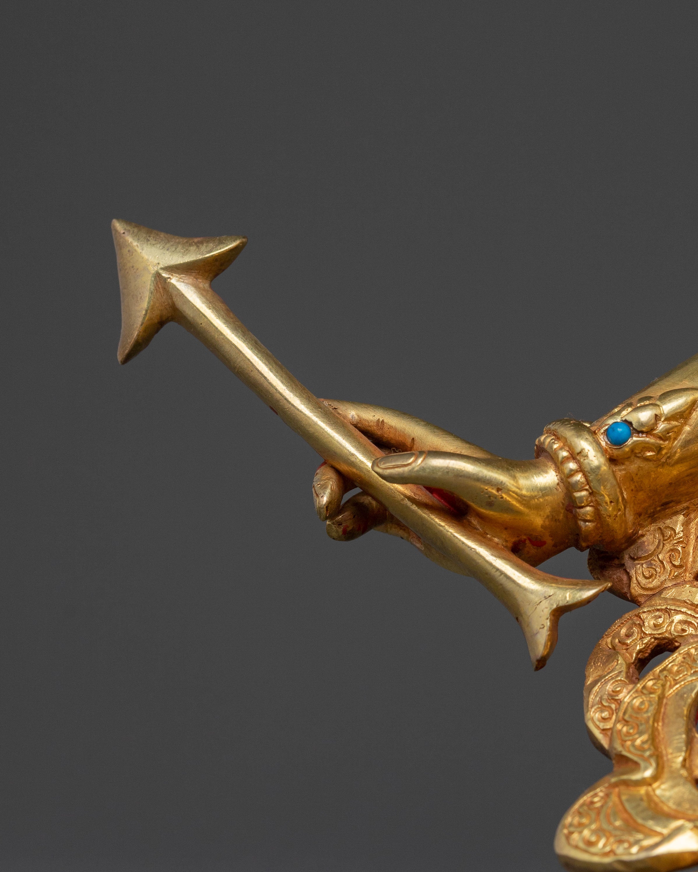 Namgyalma Statue: 24K Gold Gilded Dakini