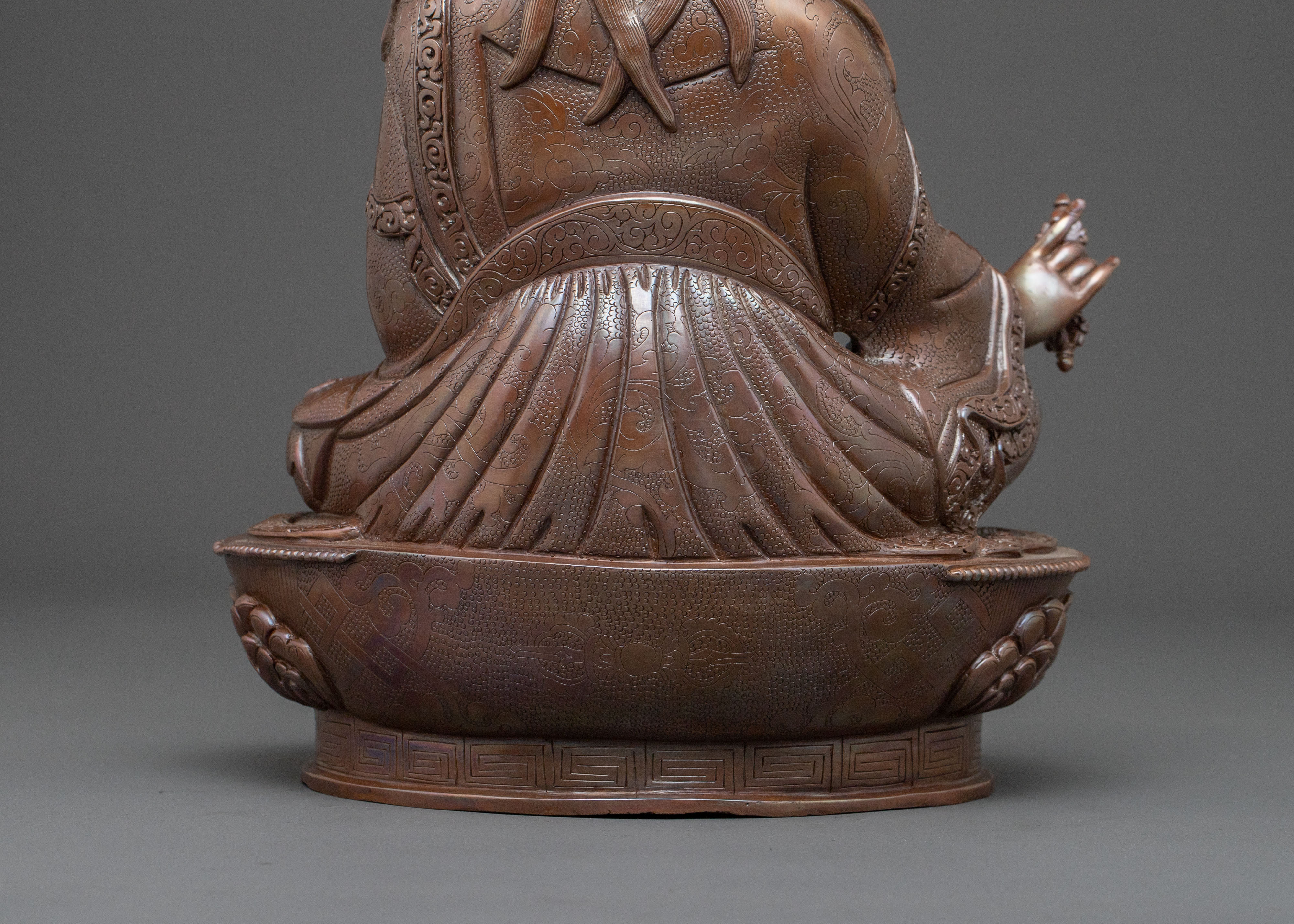 Guru Rinpoche Statue | Oxidized Copper Icon