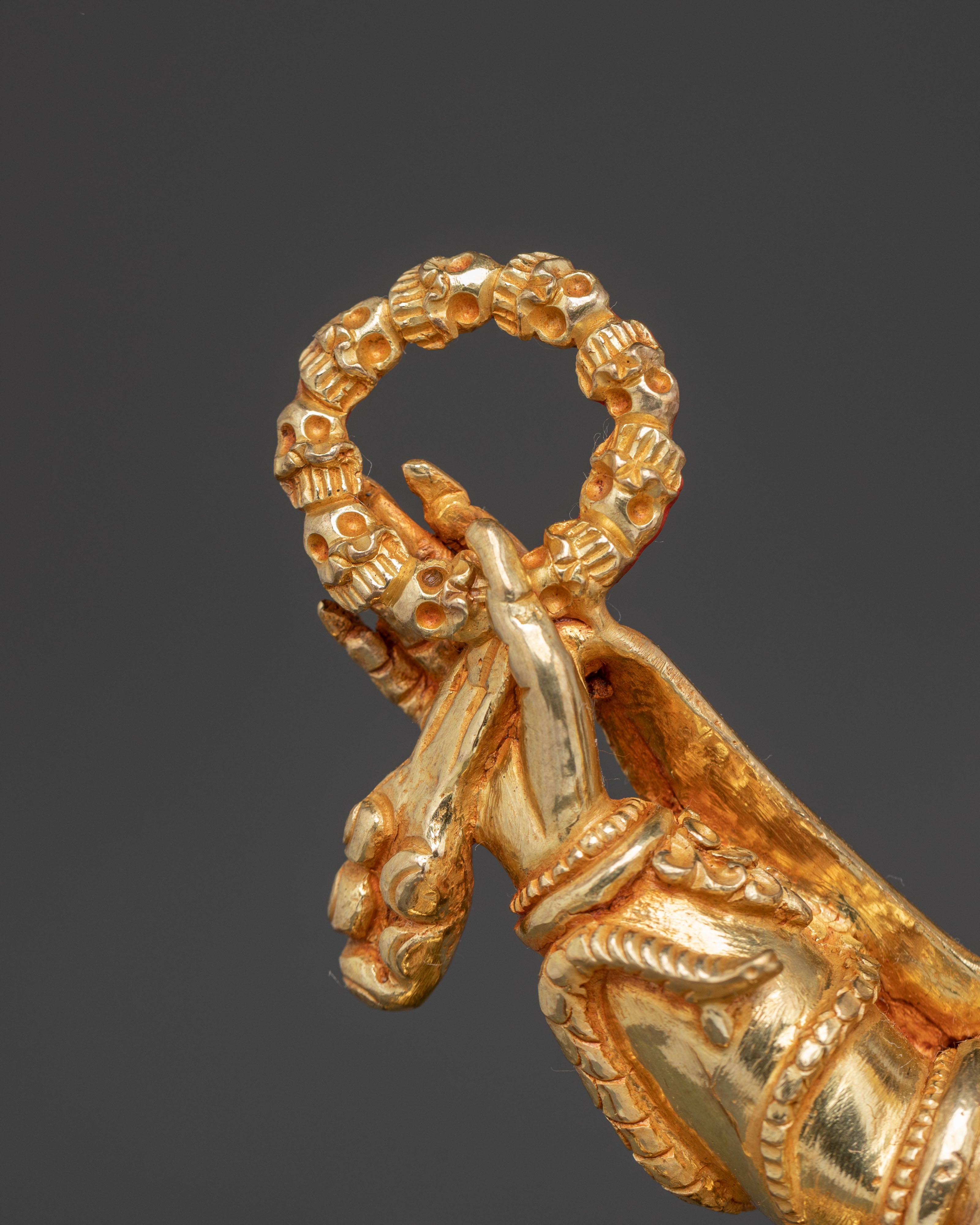 Golden Statue of Protector Six-Armed Mahakala | Wrathful Guardian