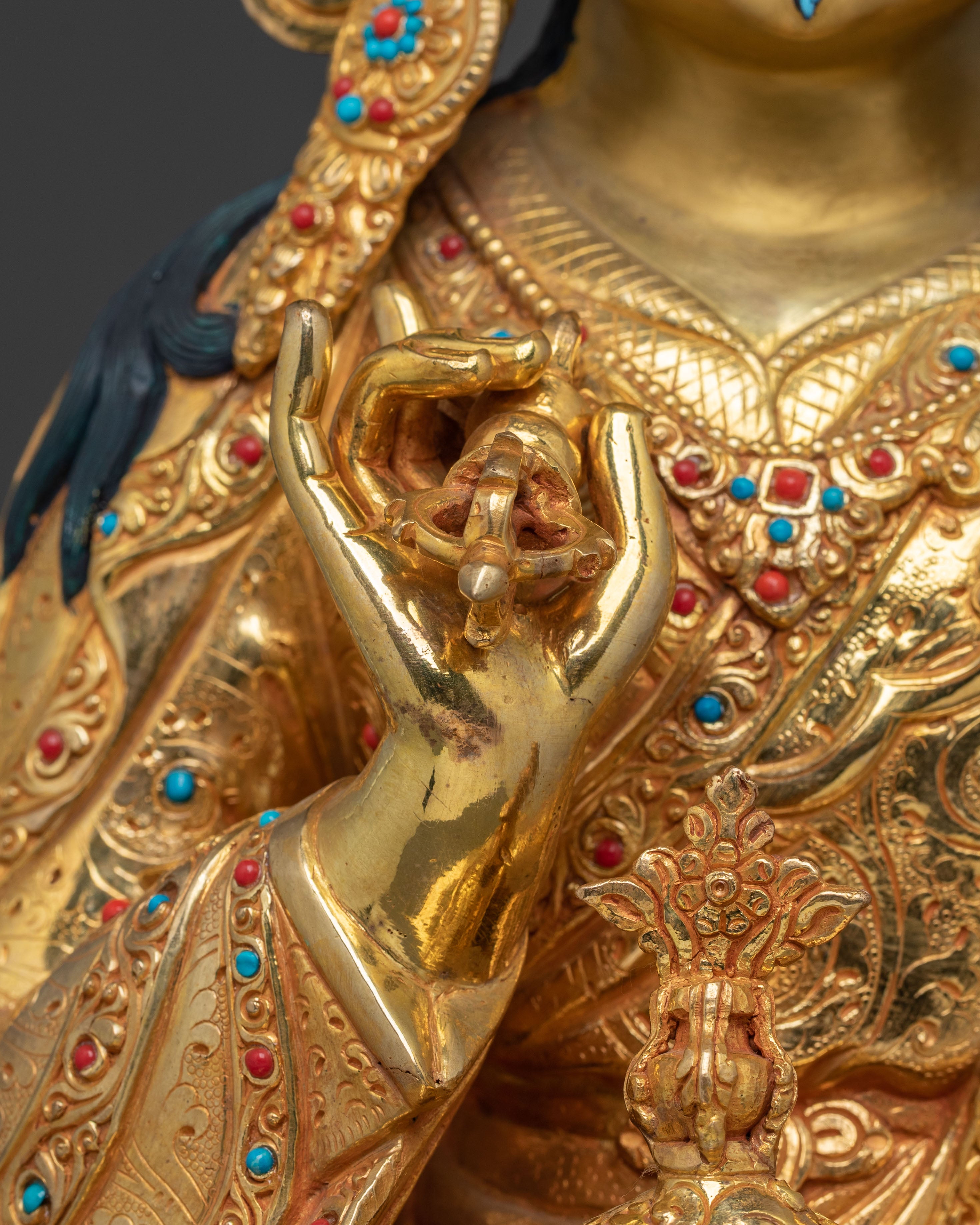 Handcrafted Guru Tsokye Dorje Statue | Lotus Born Vajra Guru of Wisdom and Power