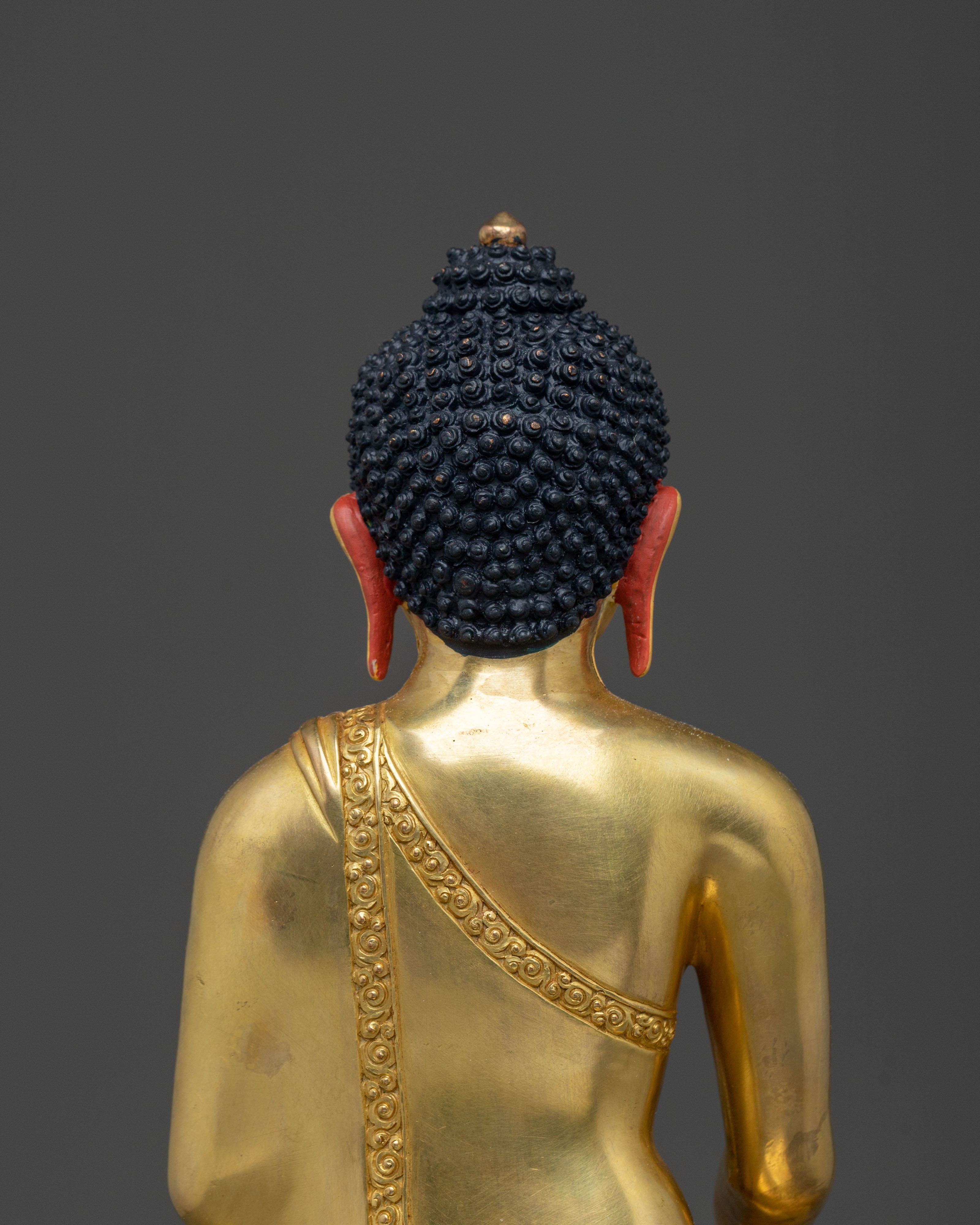 Shakyamuni Buddha Sculpture Seated on a Throne
