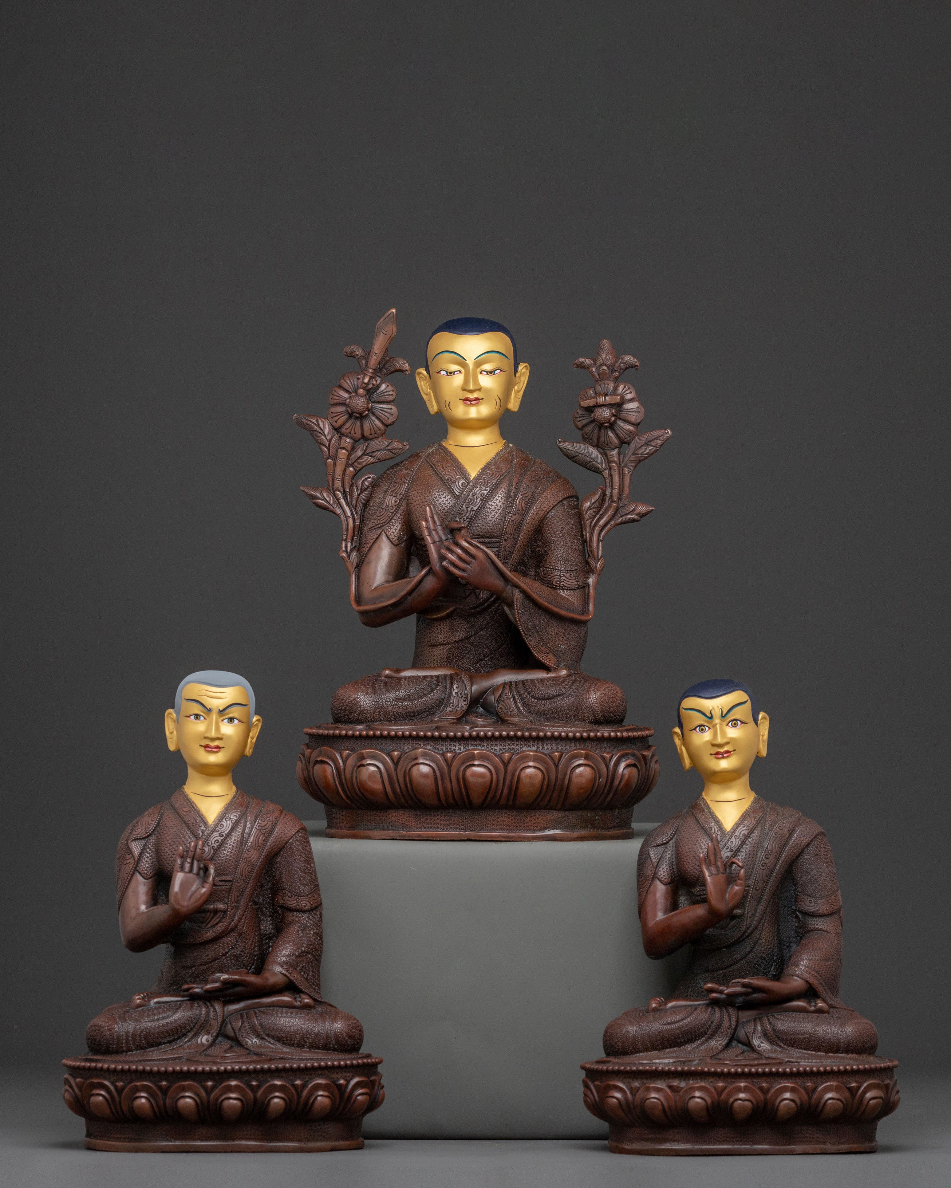 Tsongkhapa Statue with Disciples