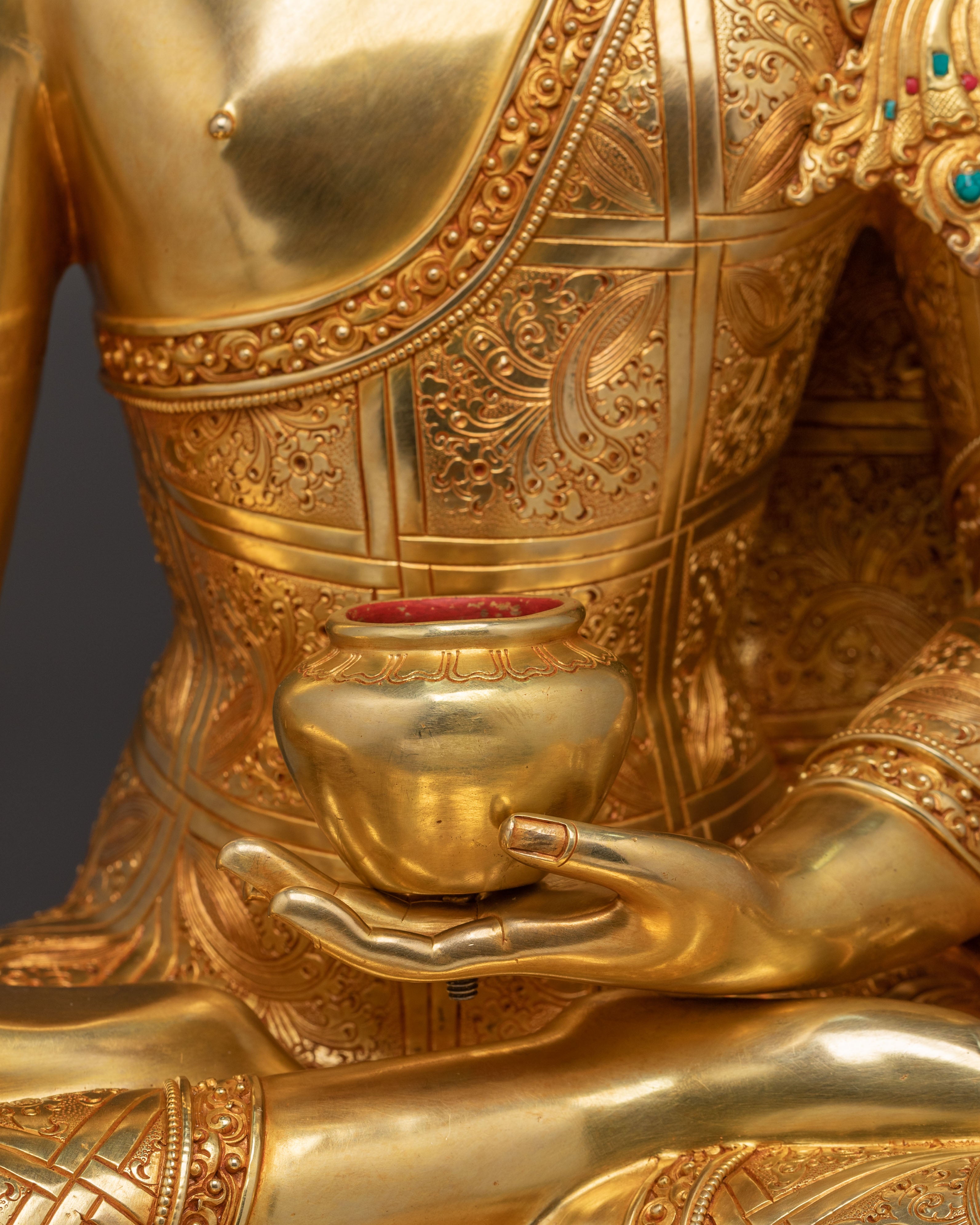 Handcrafted Shakyamuni Buddha Altar Decor Statue