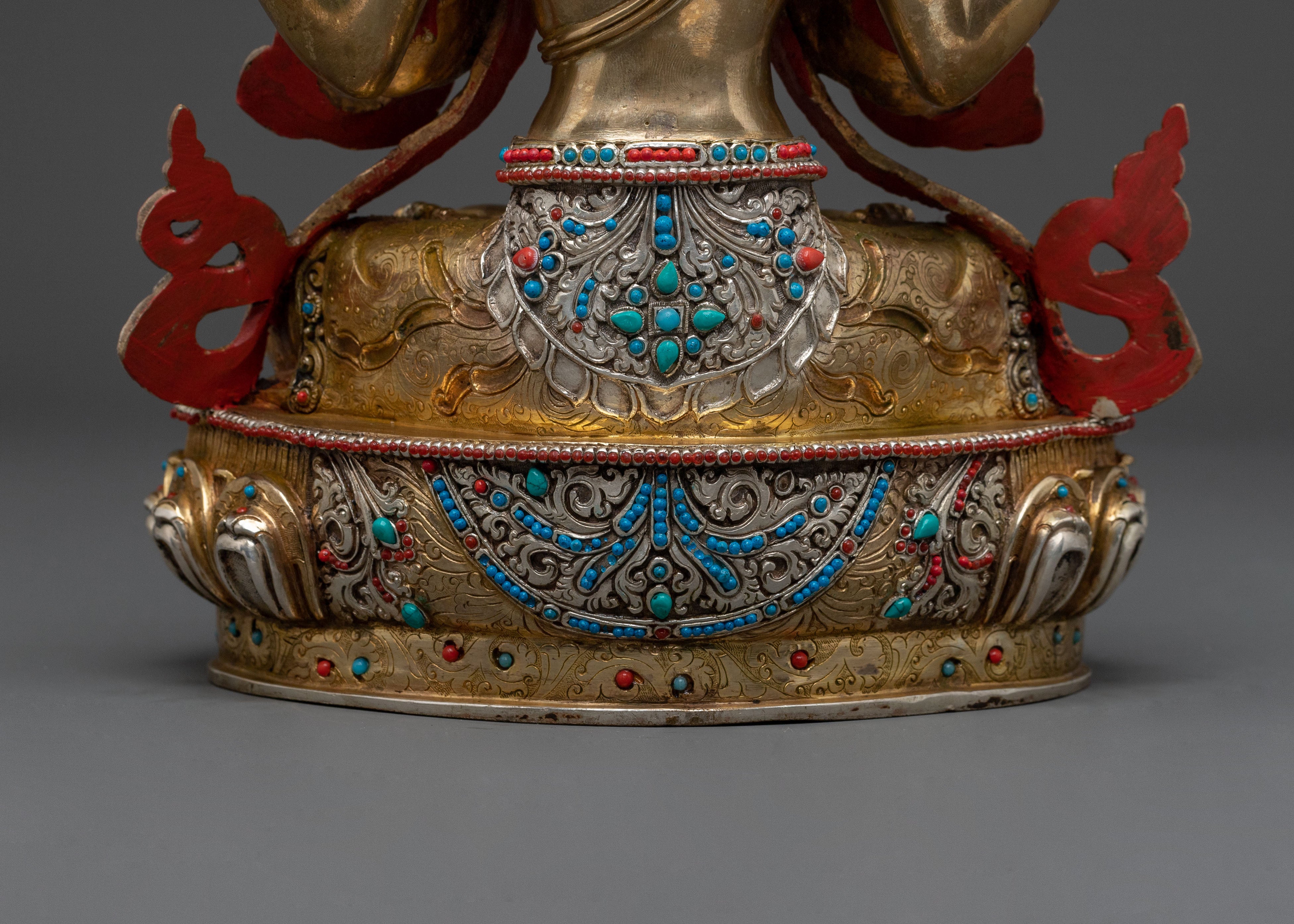 Chenrezig 24K Gold Gilded Traditional Statue | Meditation Decor
