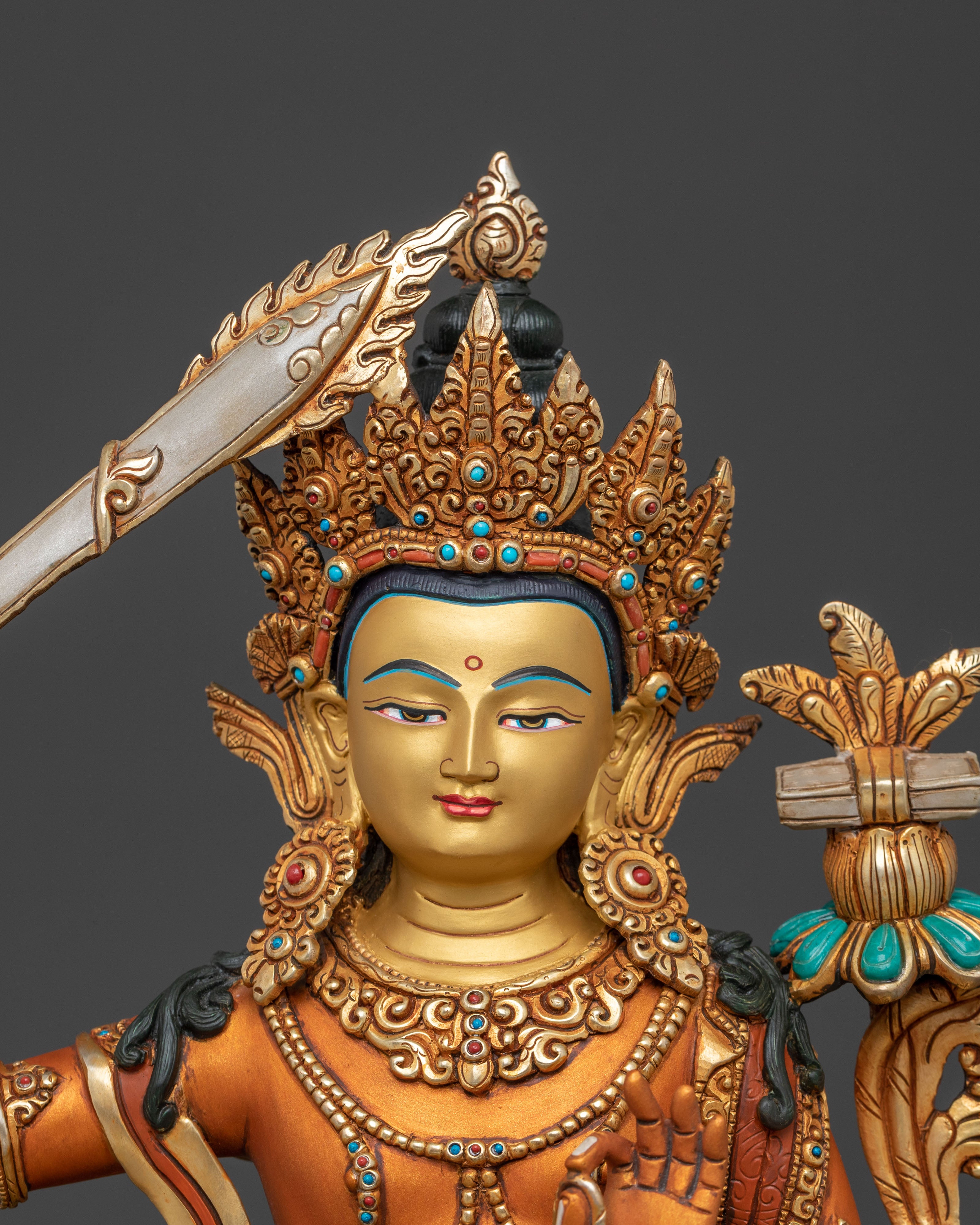 Simhanada Manjushri Statue | Divine Wisdom