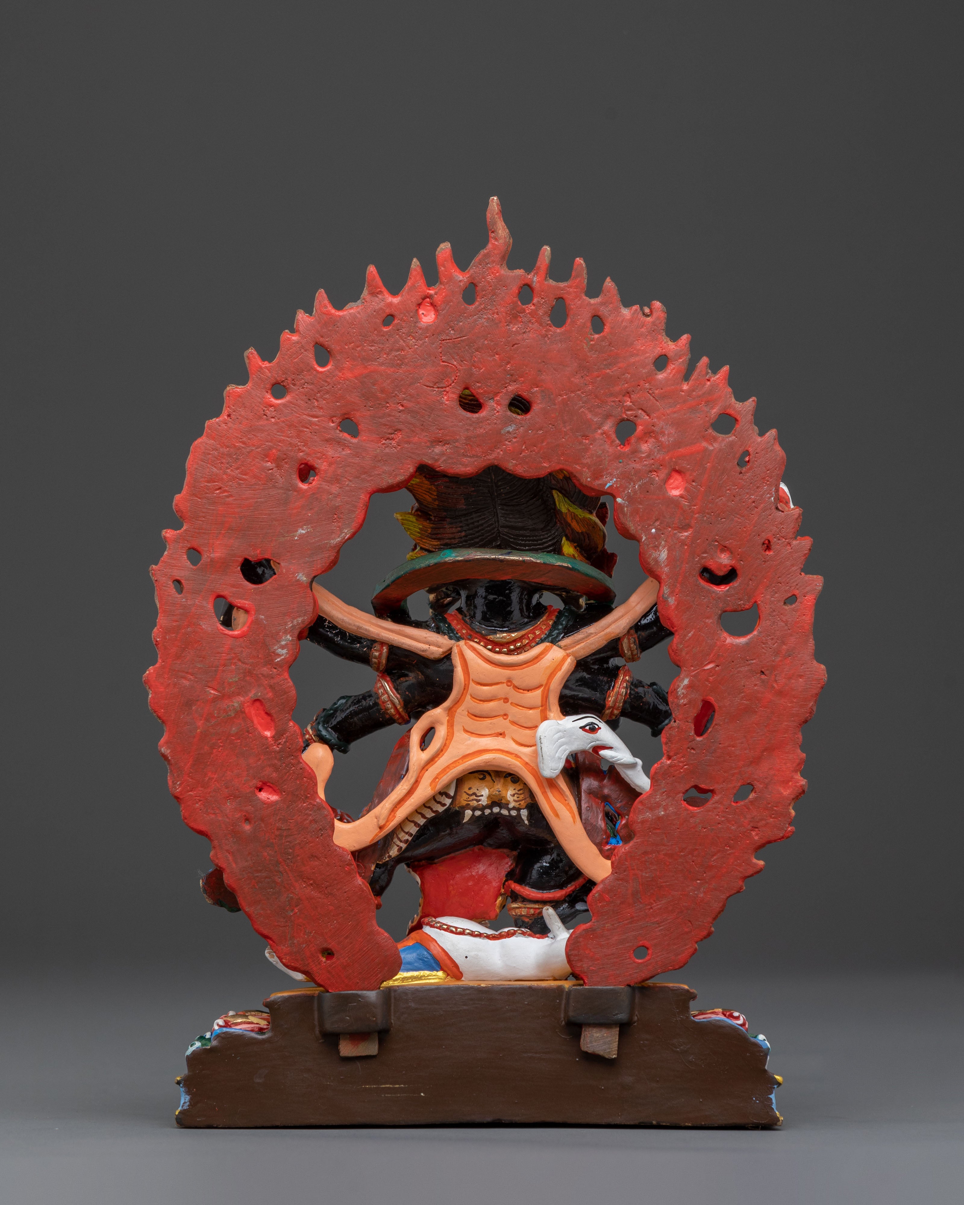 Sacred Statue of Six-Armed Mahakala: Fierce Protector