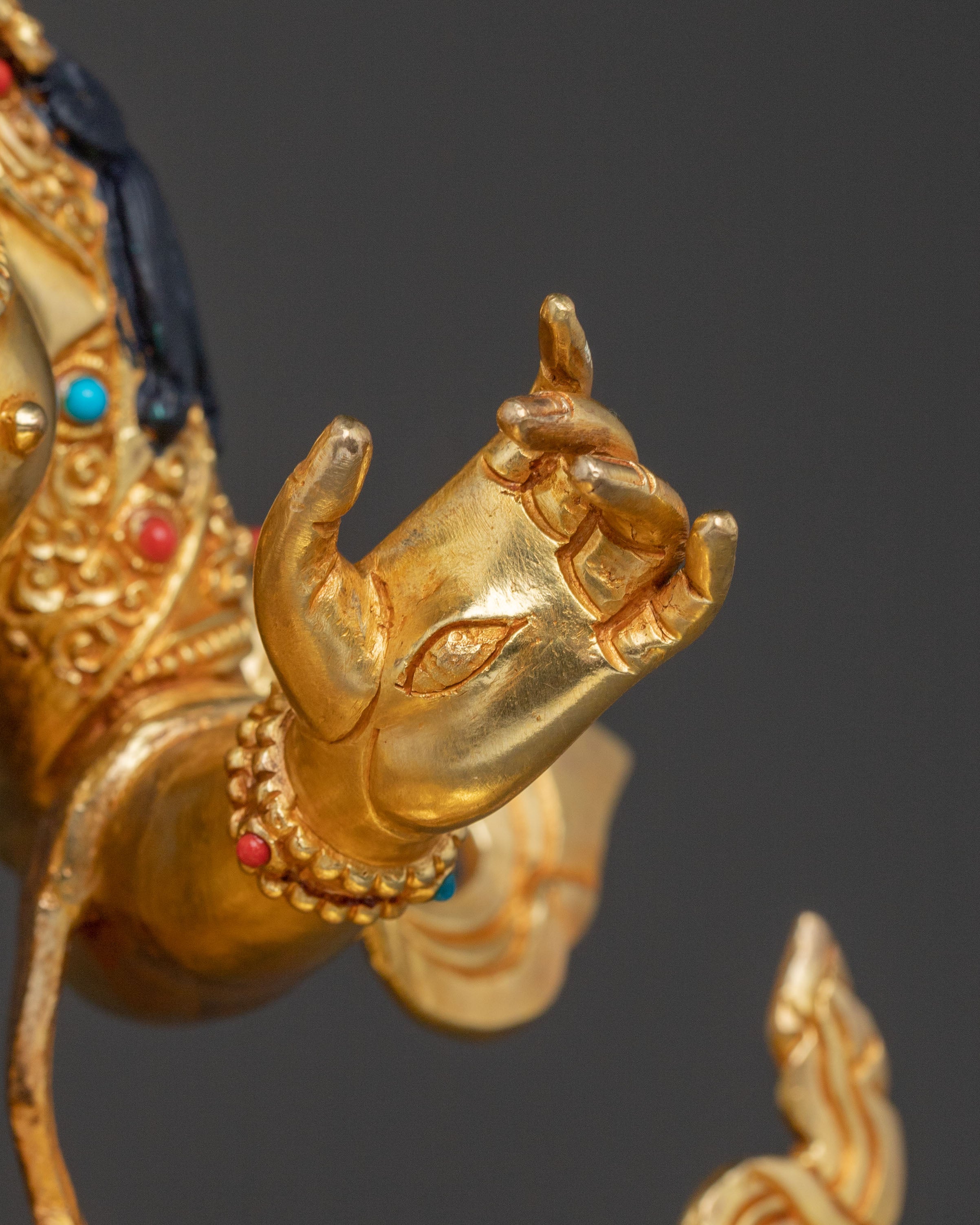 Dukar 24K Gold Gilded Statue | Protection Deity