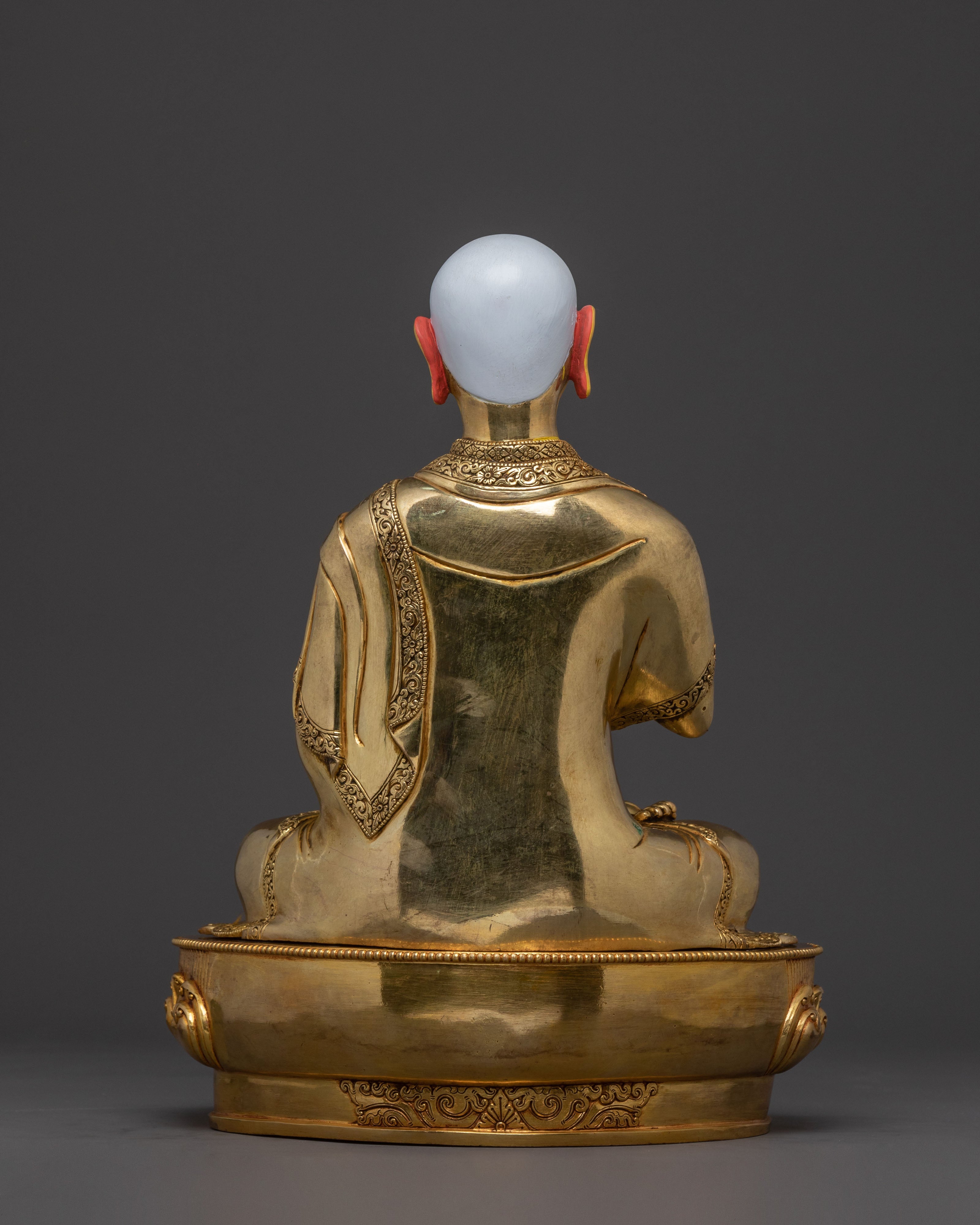 Tsongkhapa Traditional Statue with Disciples – Gilded Copper Masterpiece