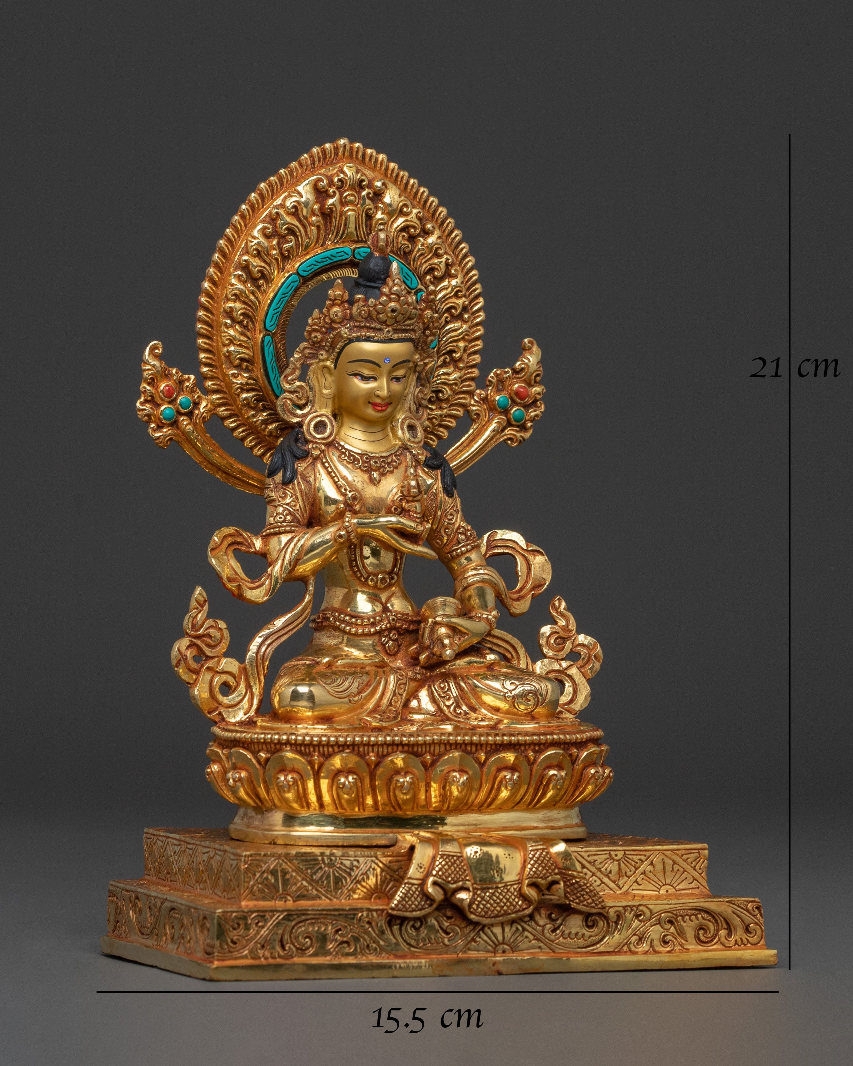 Statue of Vajrasattva Seated on Throne | Symbol of Purification