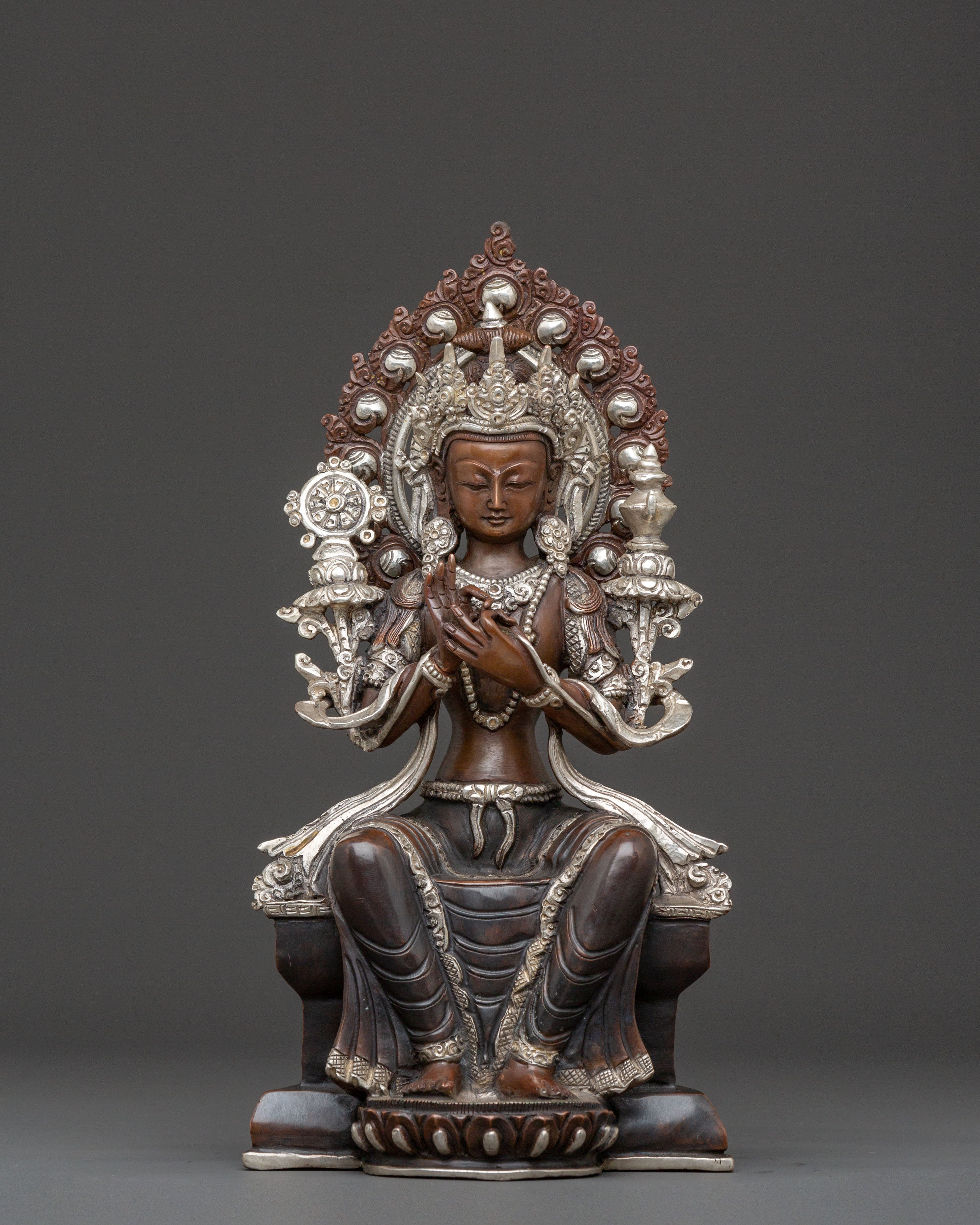 Sacred Maitreya Buddha Copper Statue