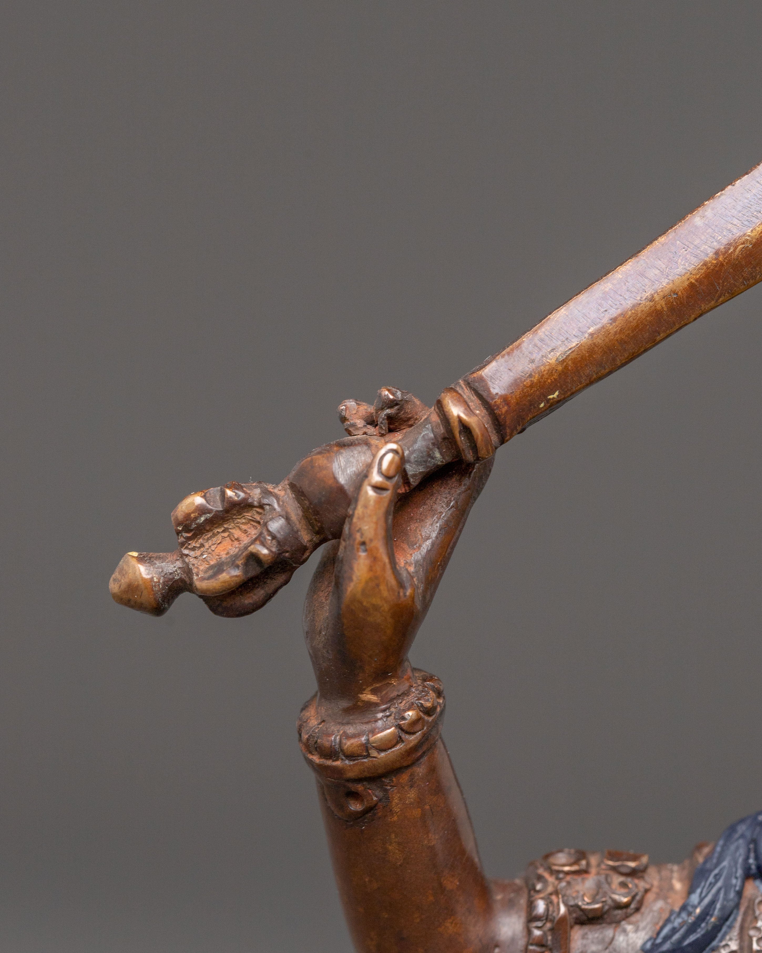 Handcrafted Golden Manjushri Statue | Deity of Transcendent Wisdom