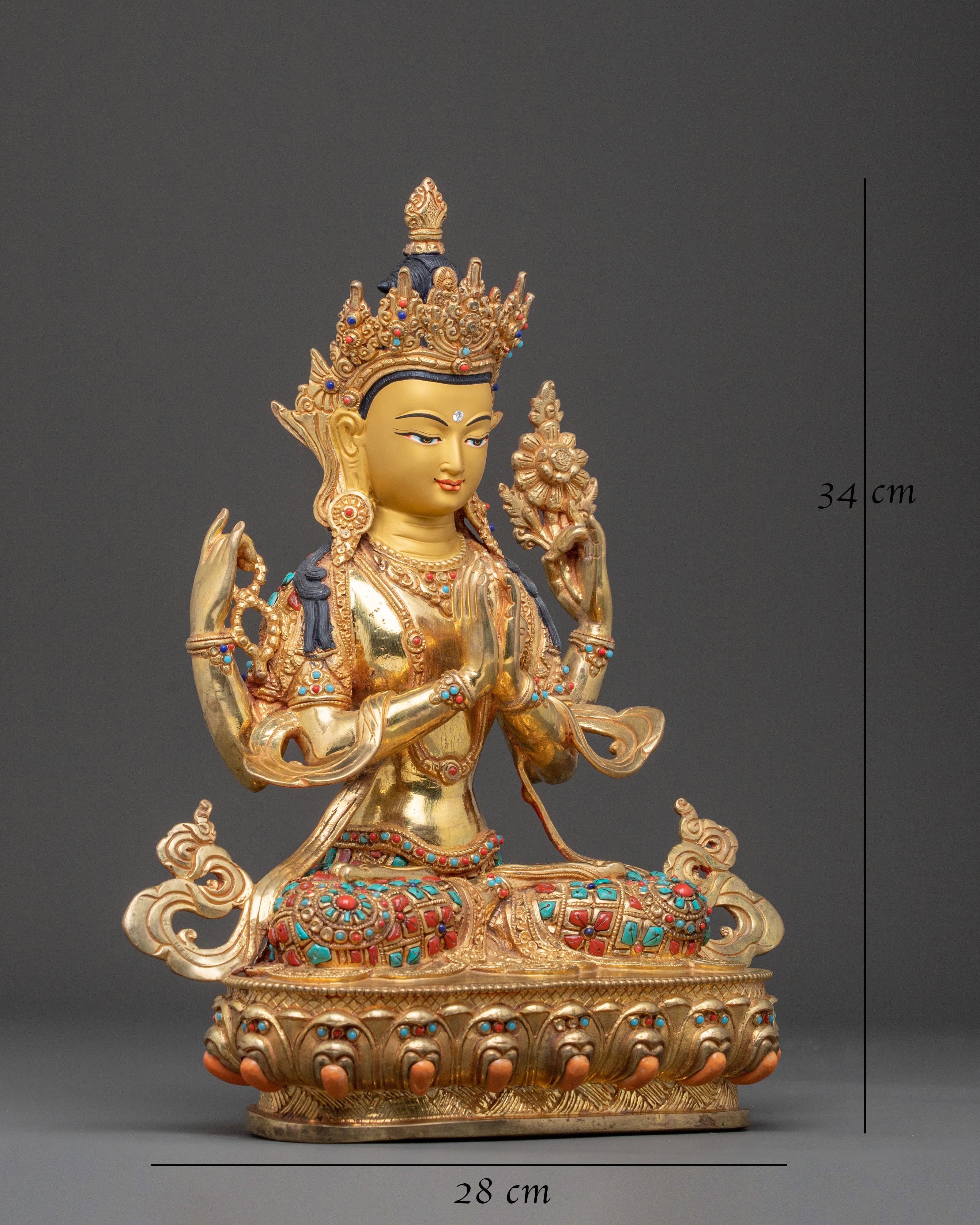 Chenrezig Statue: Idol of Compassion and Mercy