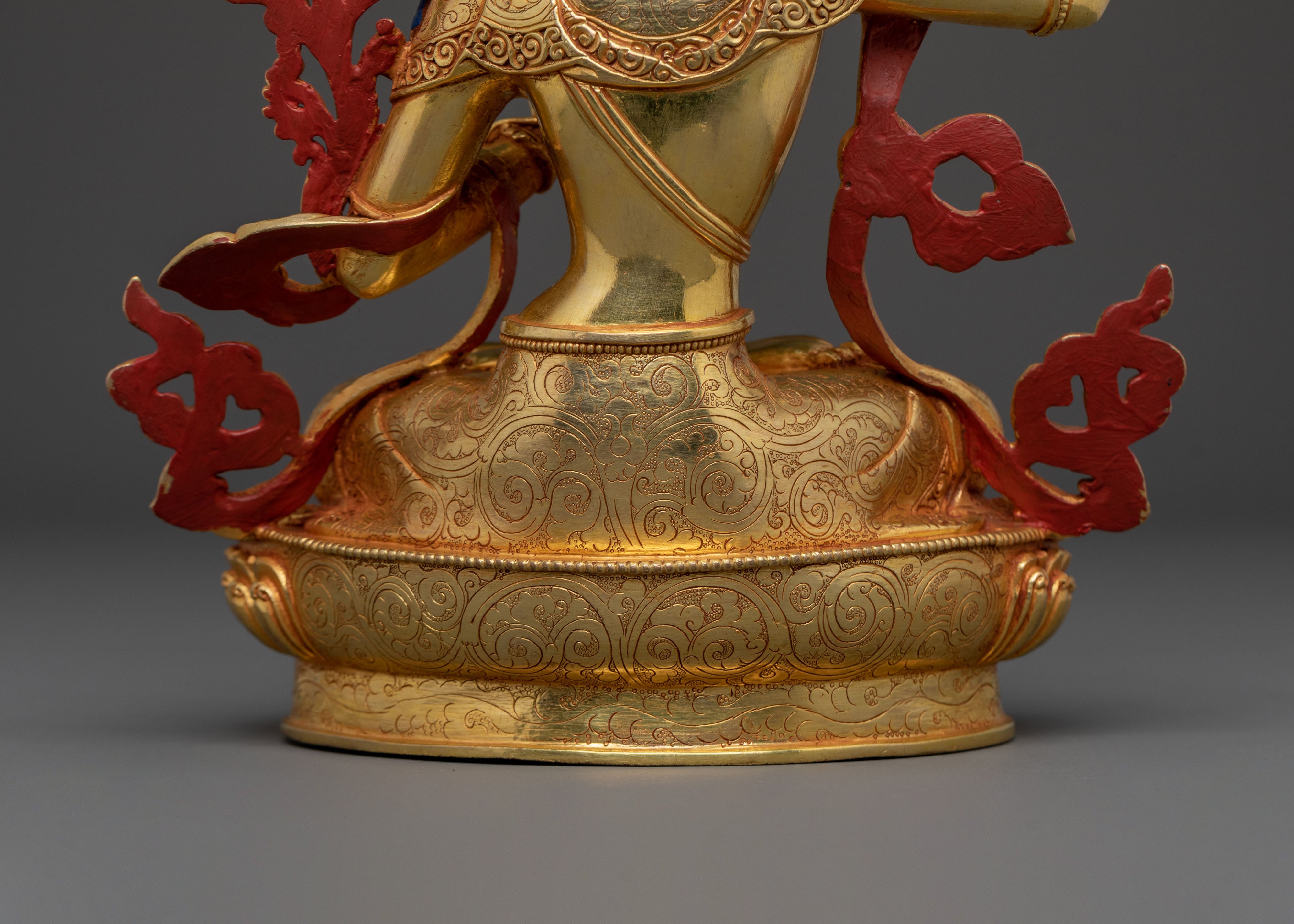 Manjushri Buddhist Figure | Handcrafted Wisdom Deity