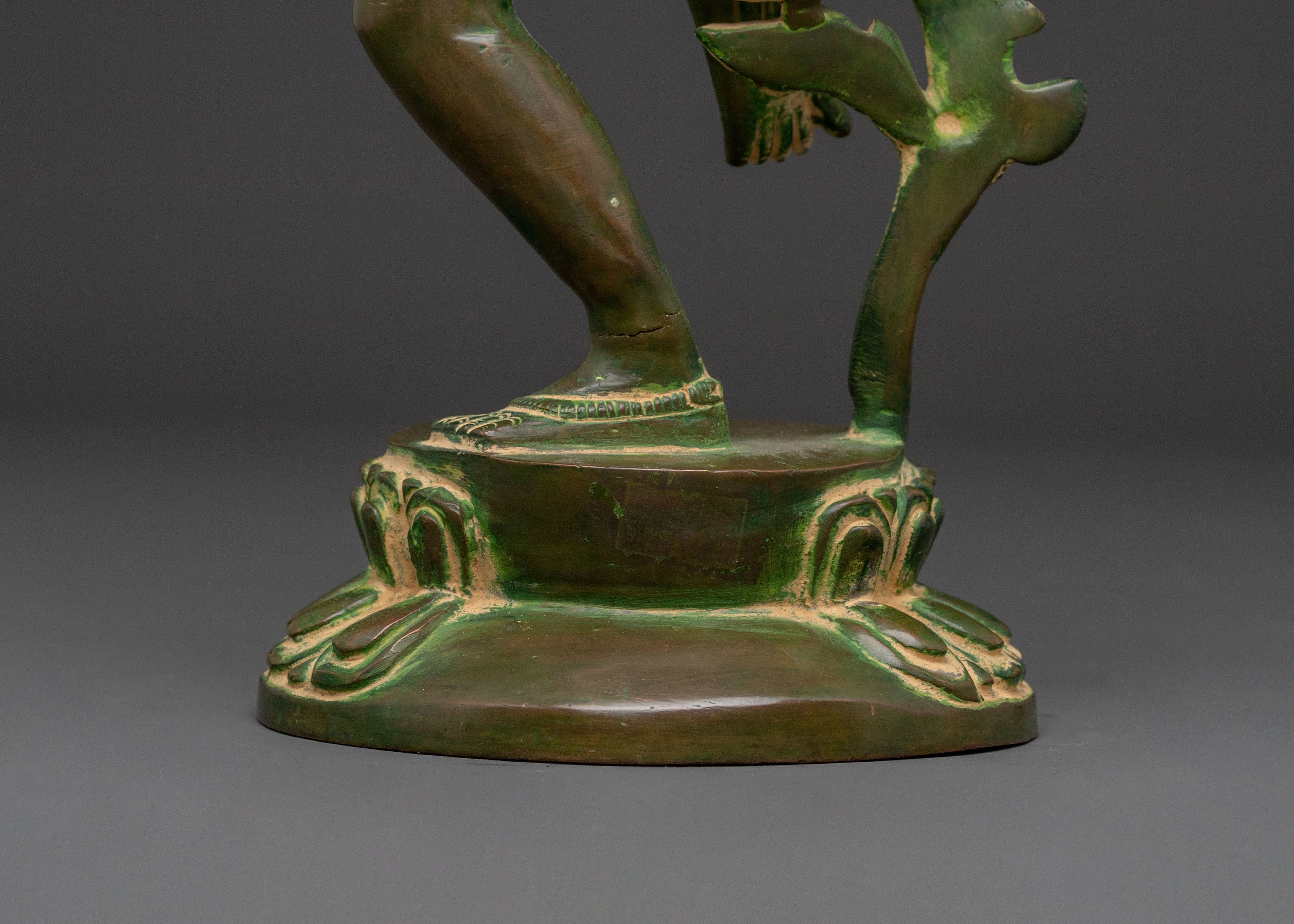 Goddess Parbati Divine Statue with Antique Finish