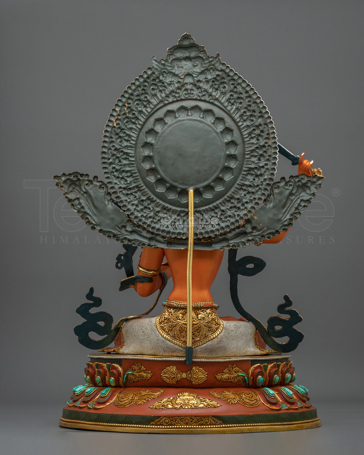 Manjushri Statue with 24K Gold Gilding | Made in Nepal