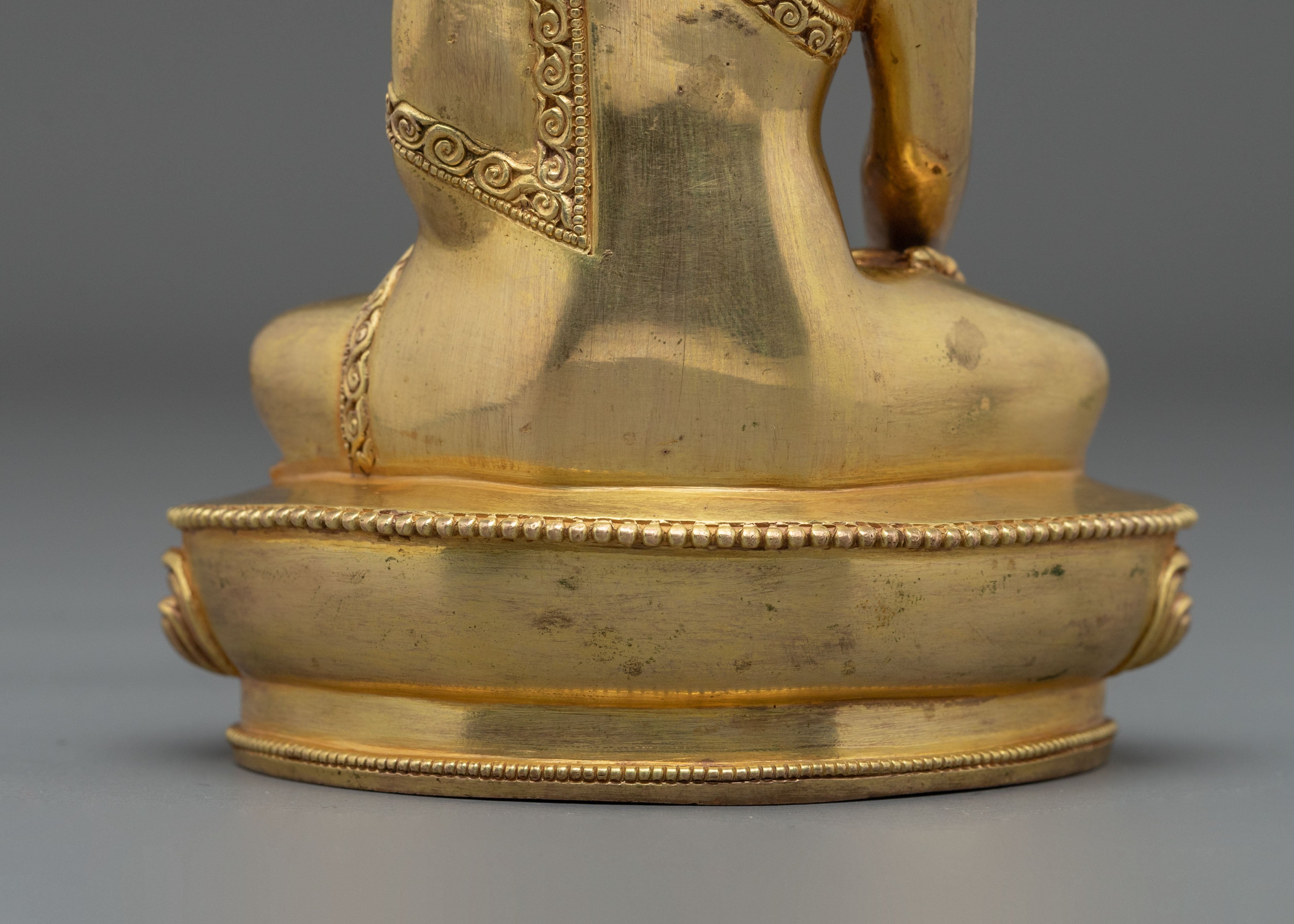 Hand-Carved Shakyamuni Buddha Statue | Copper Figurine