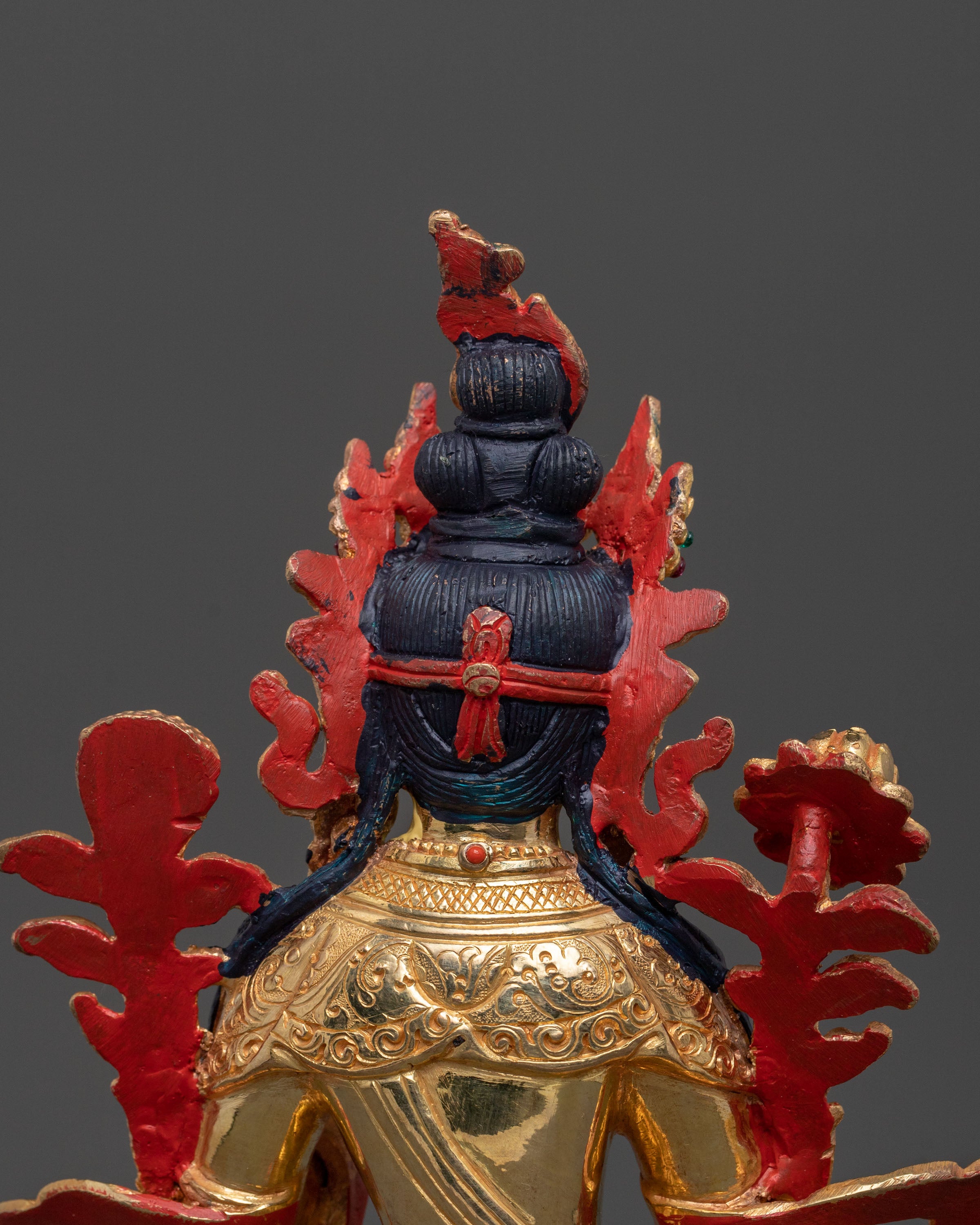 White Tara Figurine | 24K Gold Gilded Healing Goddess