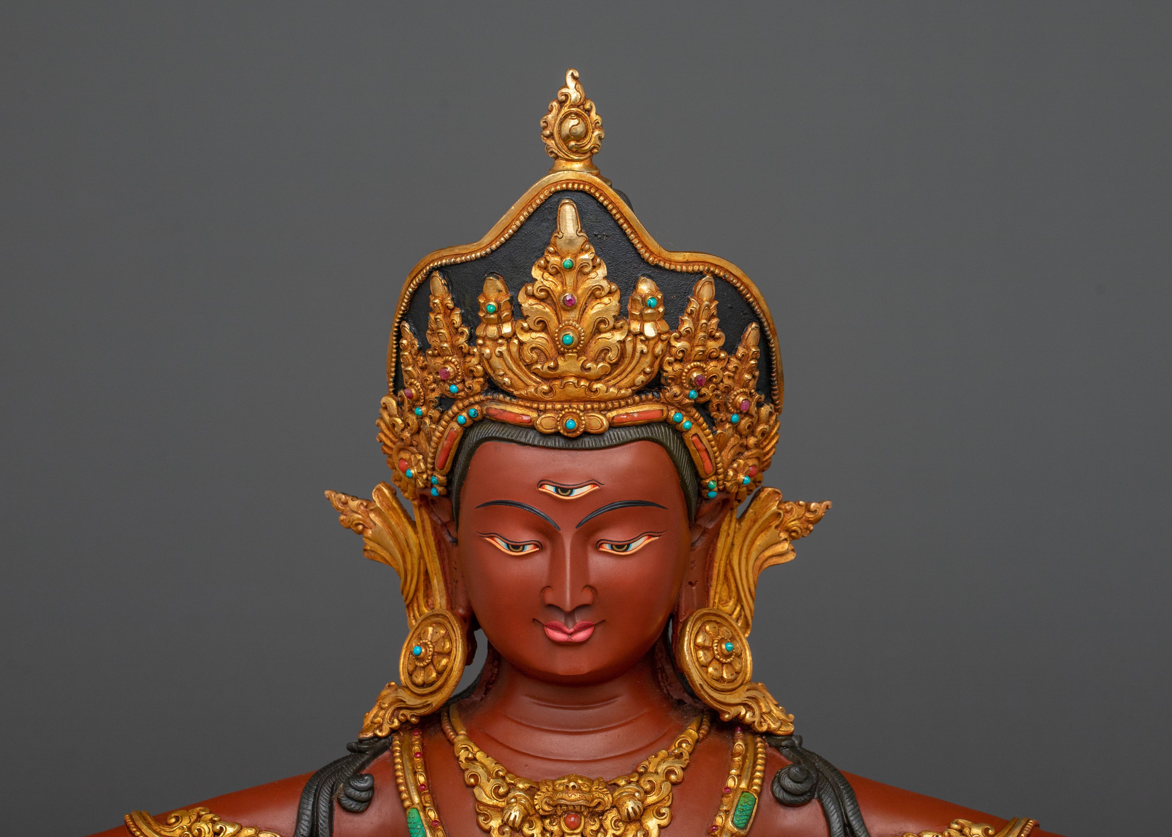 Handmade Statue of Indra: Protector of the Universe