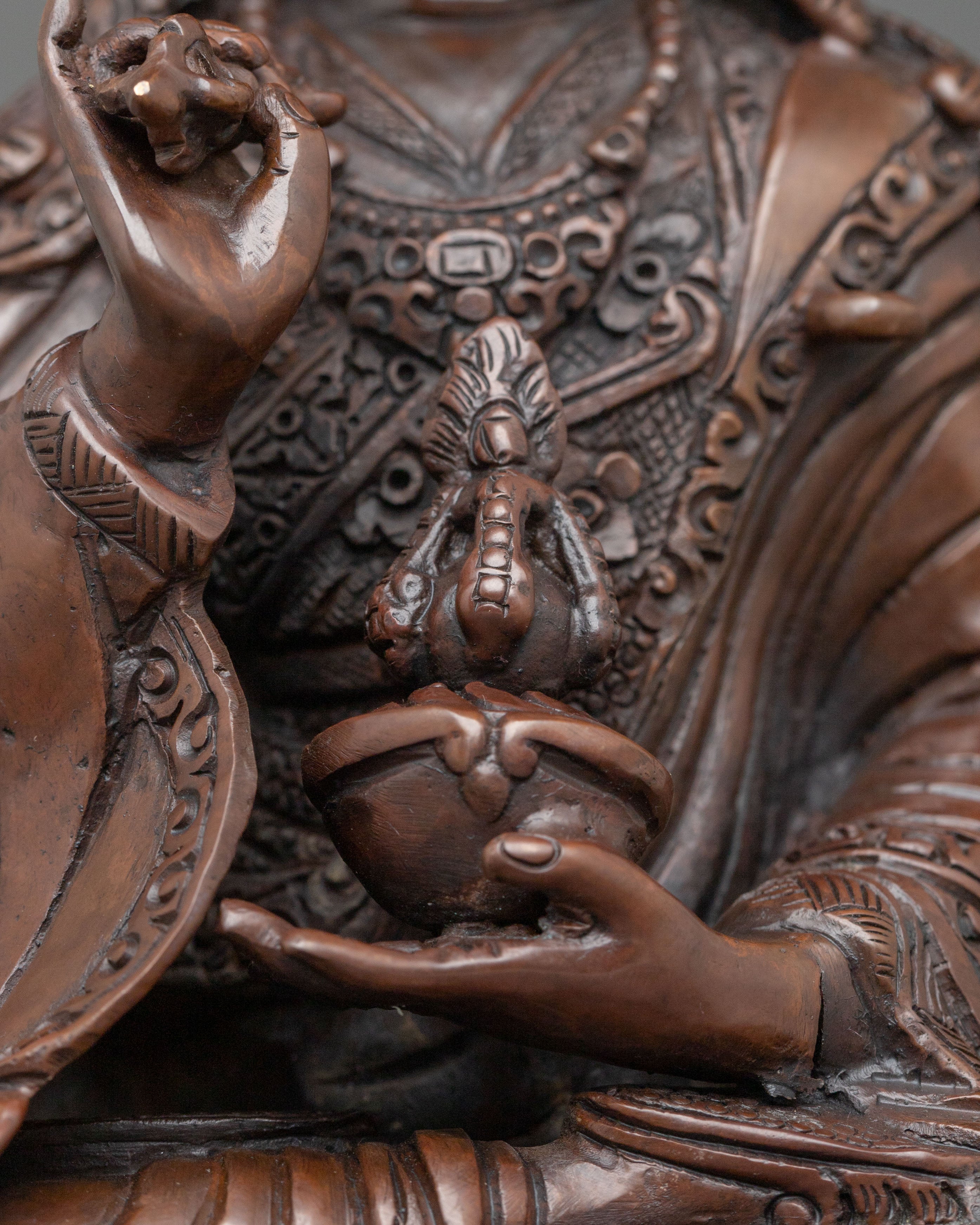 Guru Tsokye Dorje Sacred Buddhist Figurine: Lotus Born Master