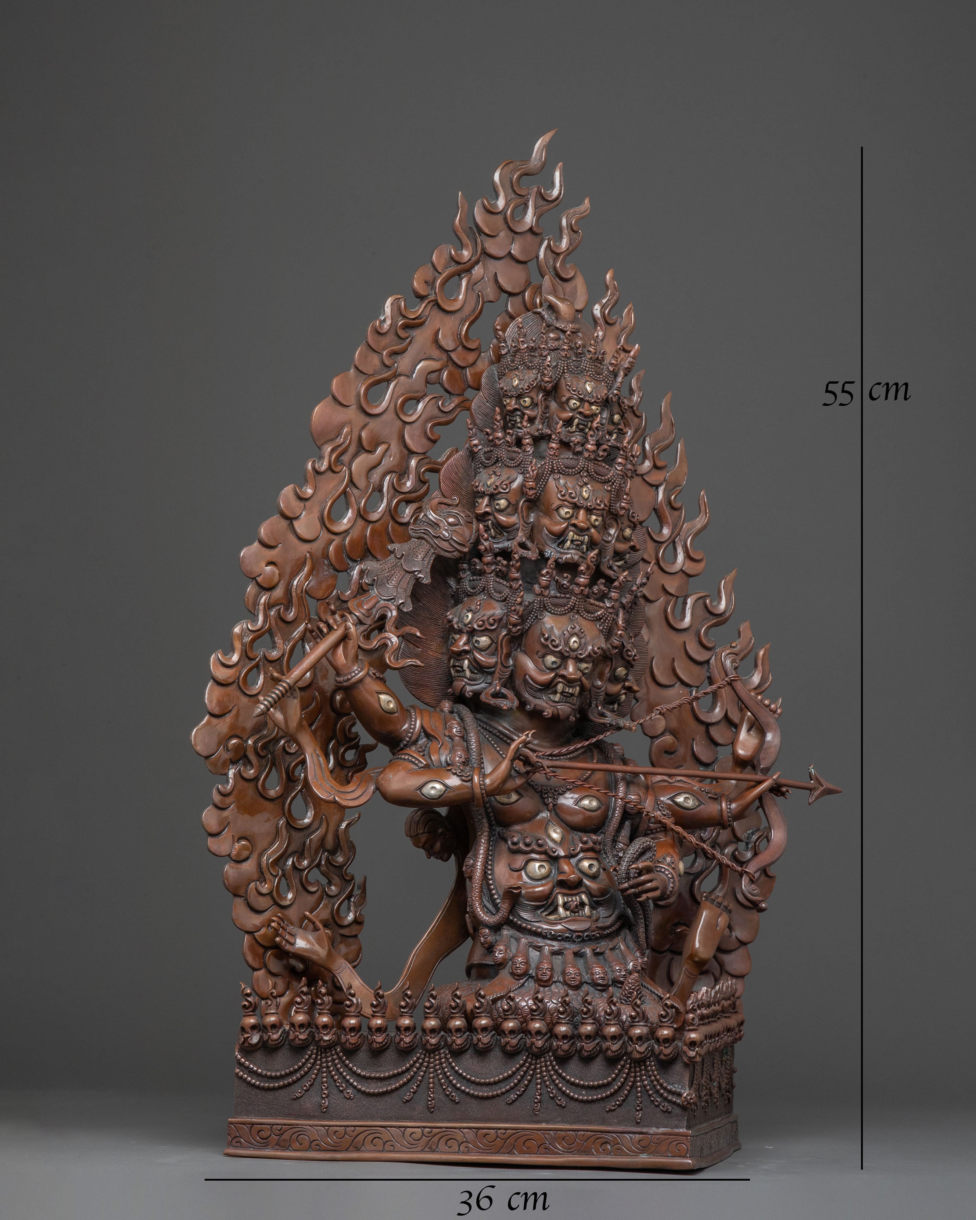 Nyingma protector Rahula Statue | Worldly Protector