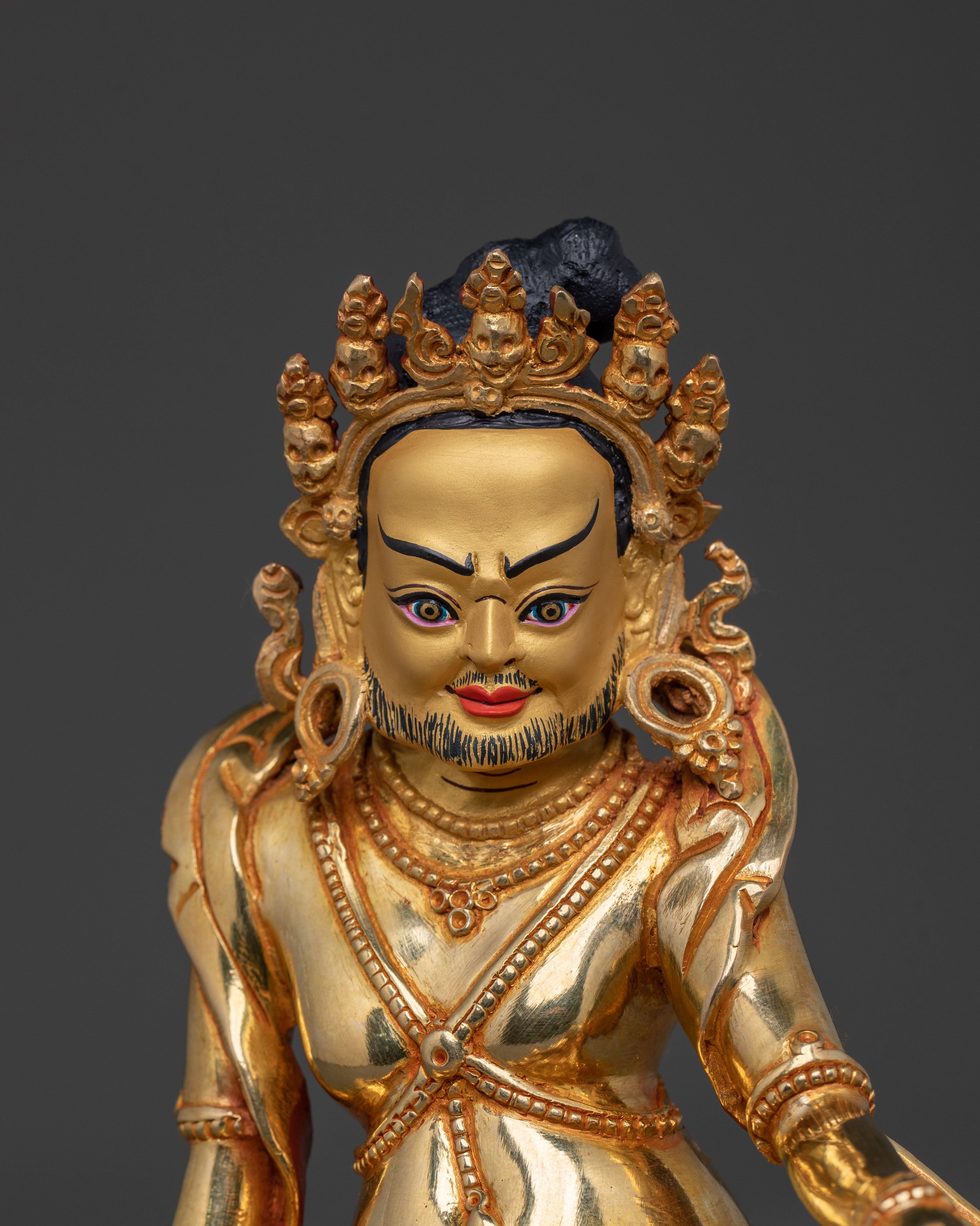 Naropa & Tilopa Statue Set | 24K Gold Gilded Figurines