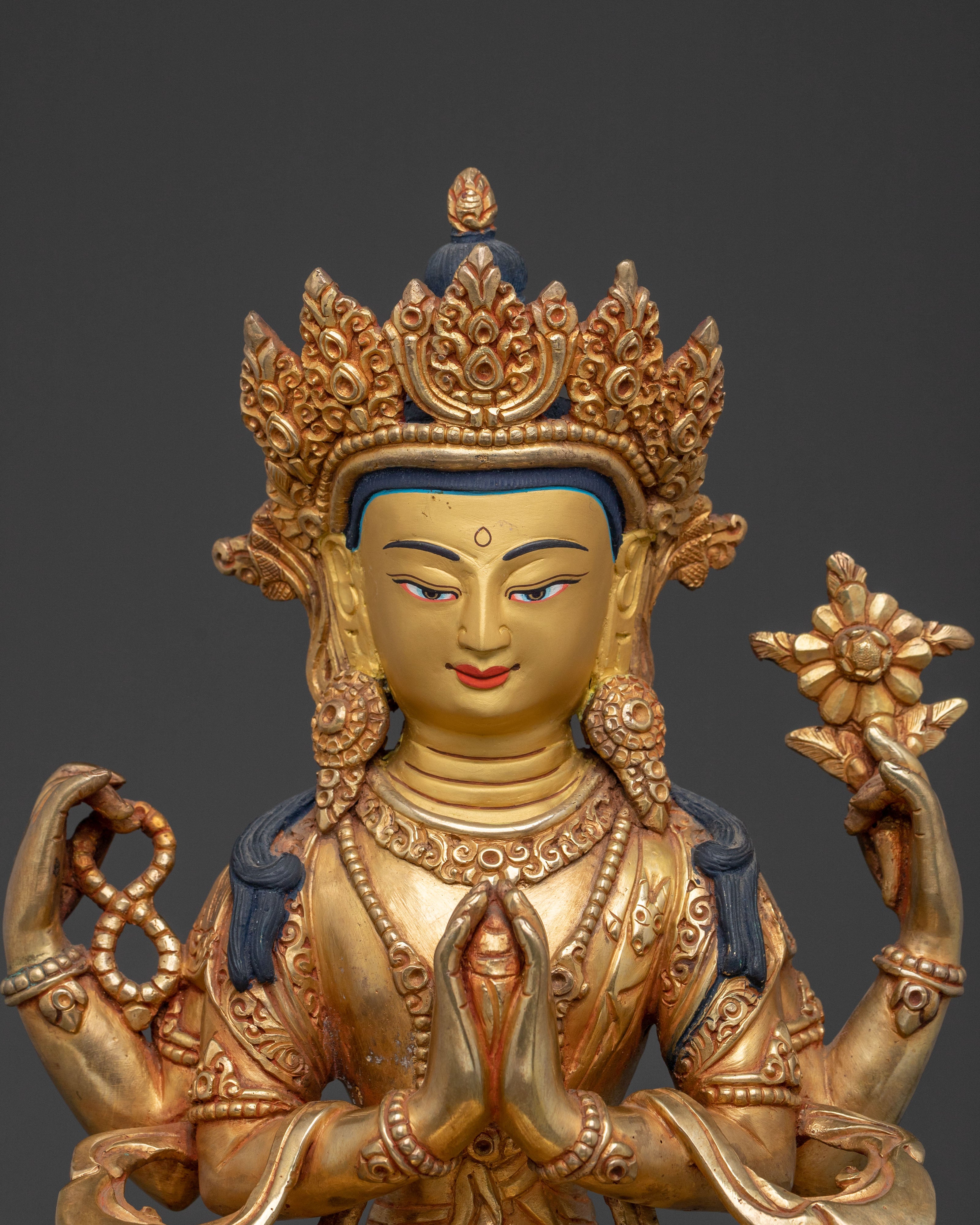 Chenrezig: Handcrafted Sacred Figurine