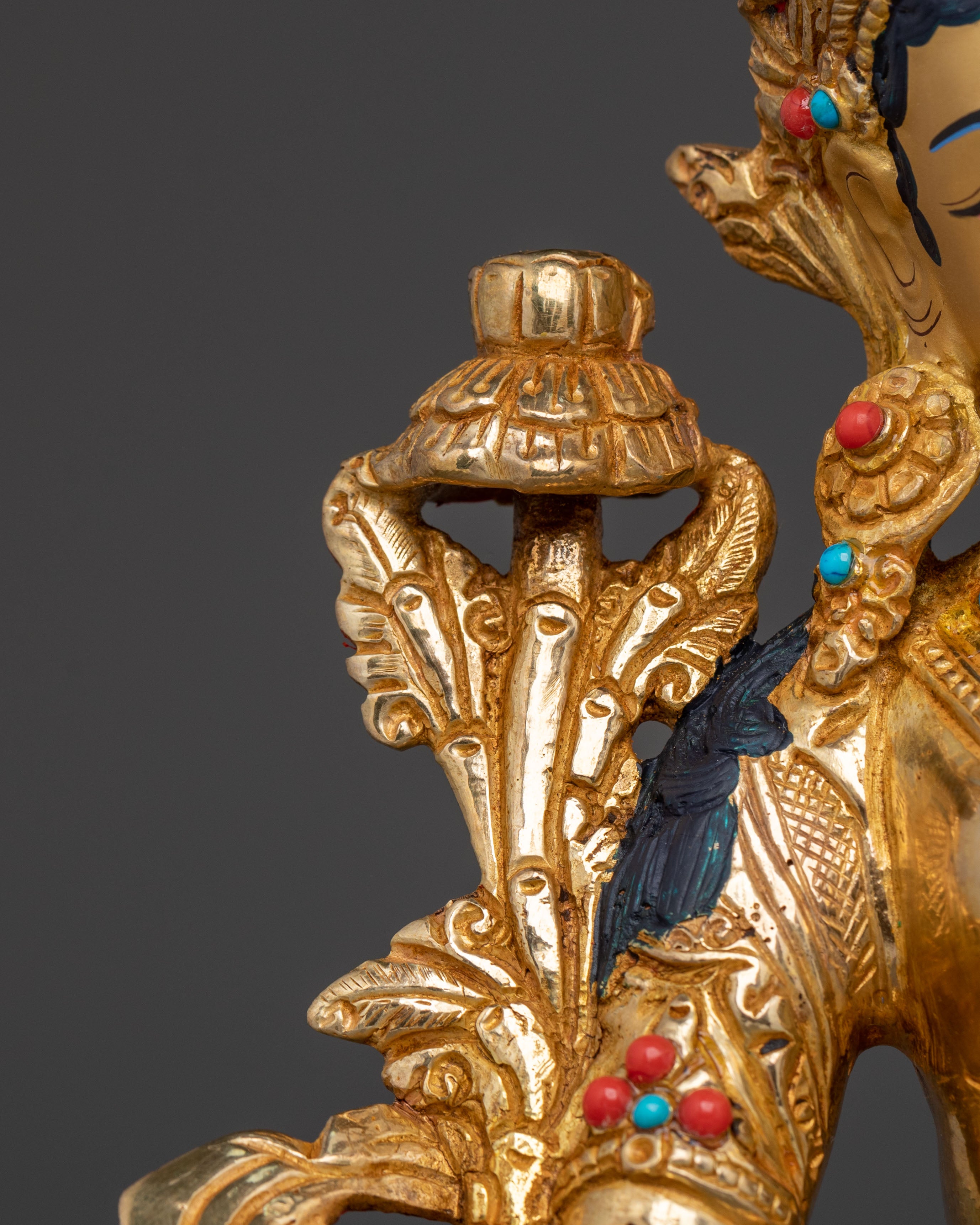 White Tara Statue | Handcrafted Golden Serenity